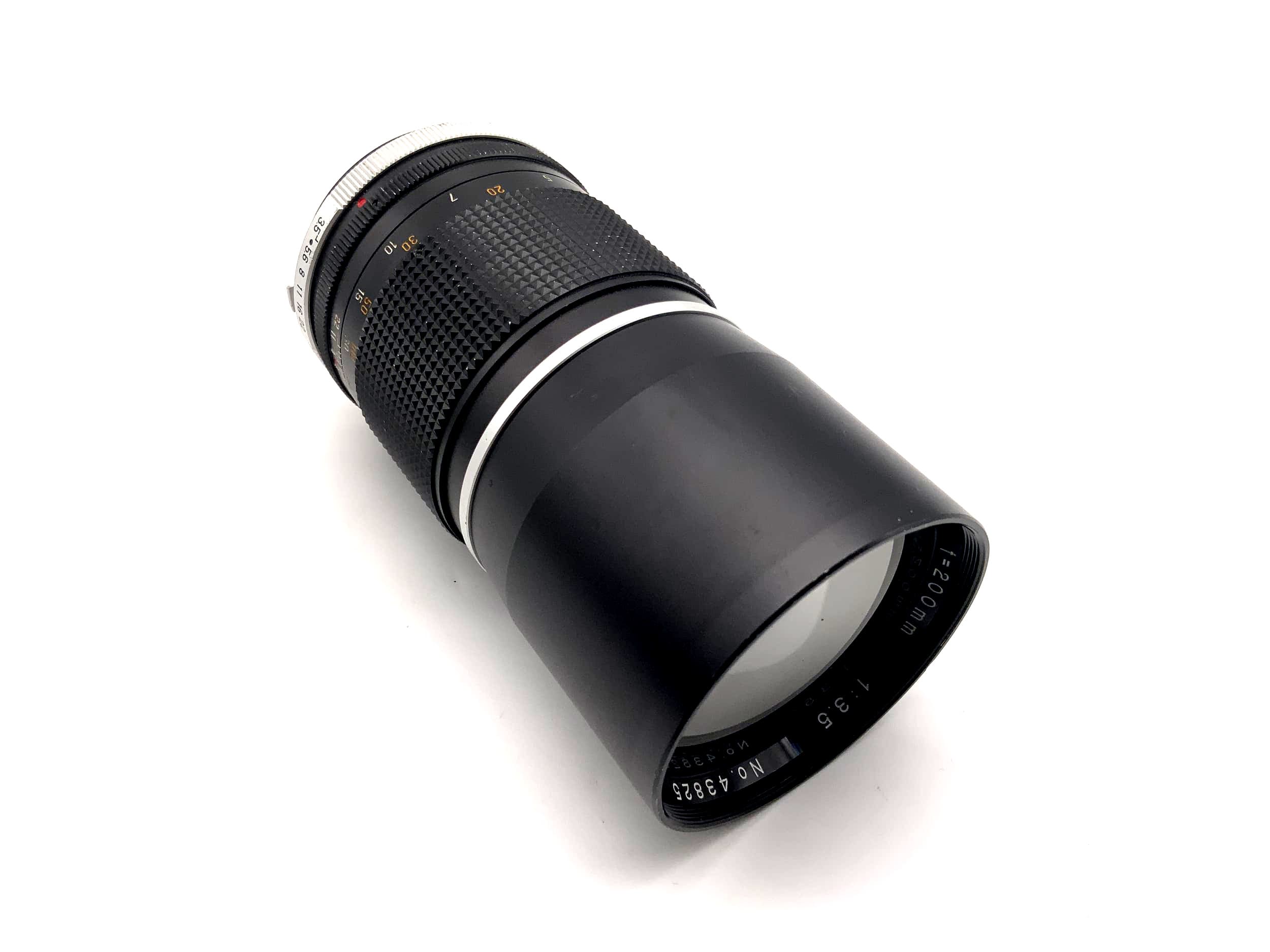 Objectif WEP 200 mm 1:3.5 pour appareil photo automatique Telon (Minolta MD)