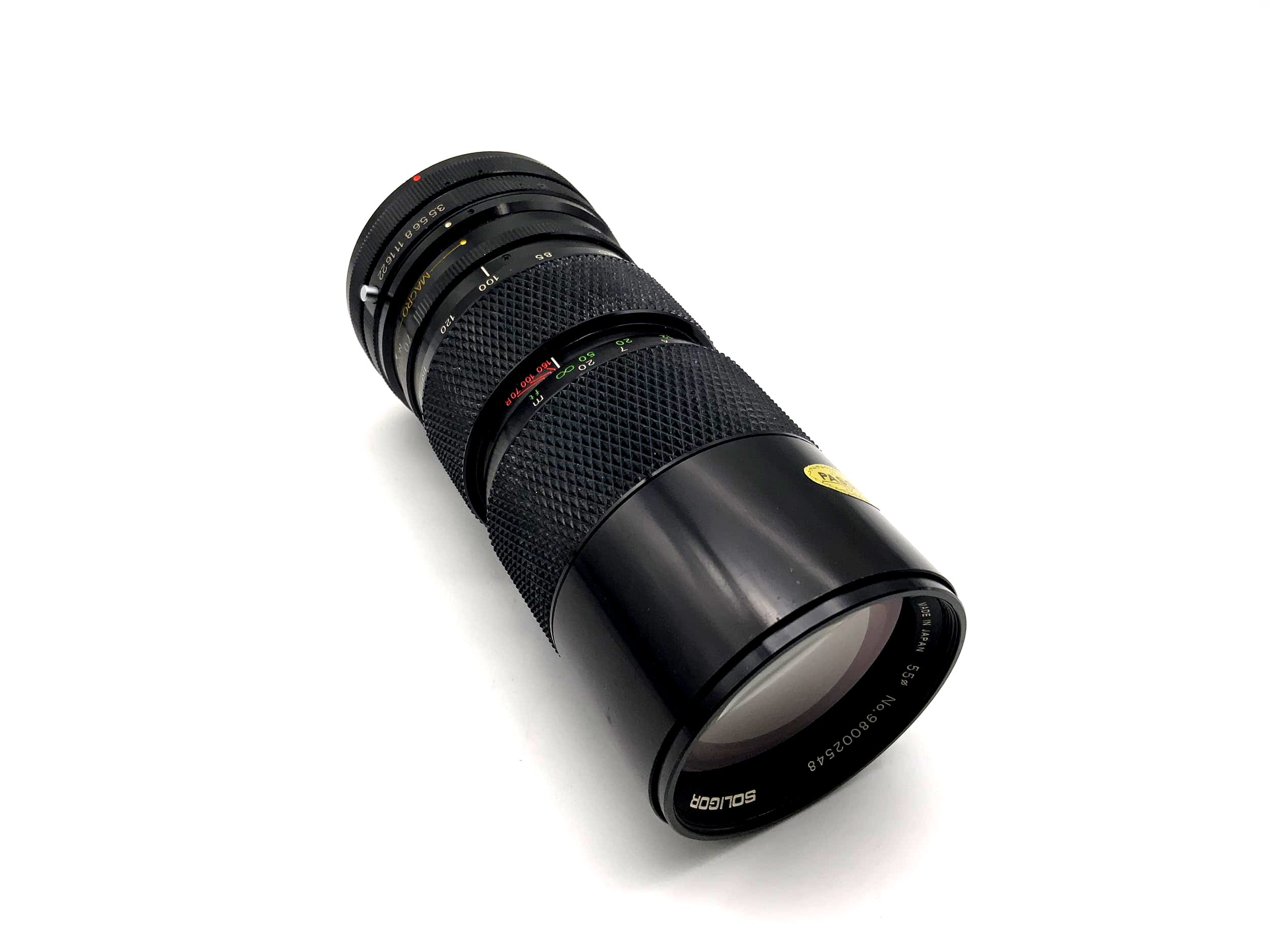 Soligor 70-160mm 1:3.5 Lens C/D Zoom+Macr Camera Lens (Canon FD)