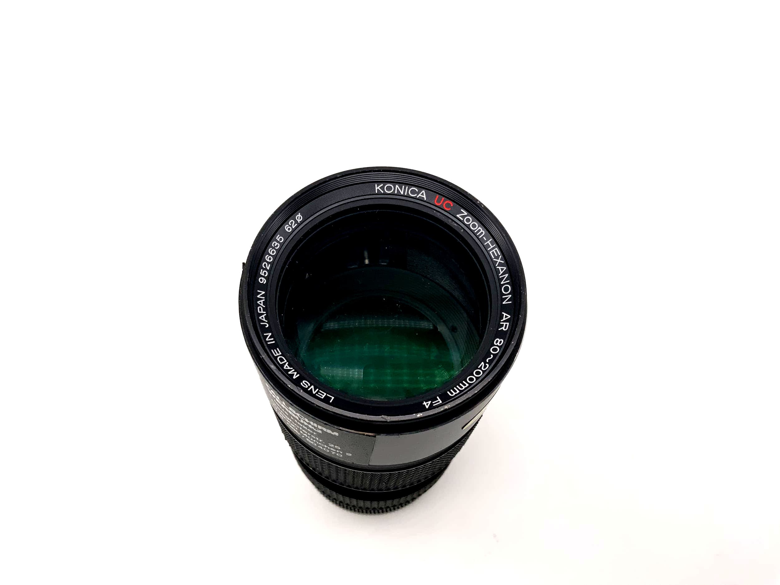 Objectif Konica 80-200mm 1:4 UC Zoom-Hexanon pour appareil photo (Konica AR)