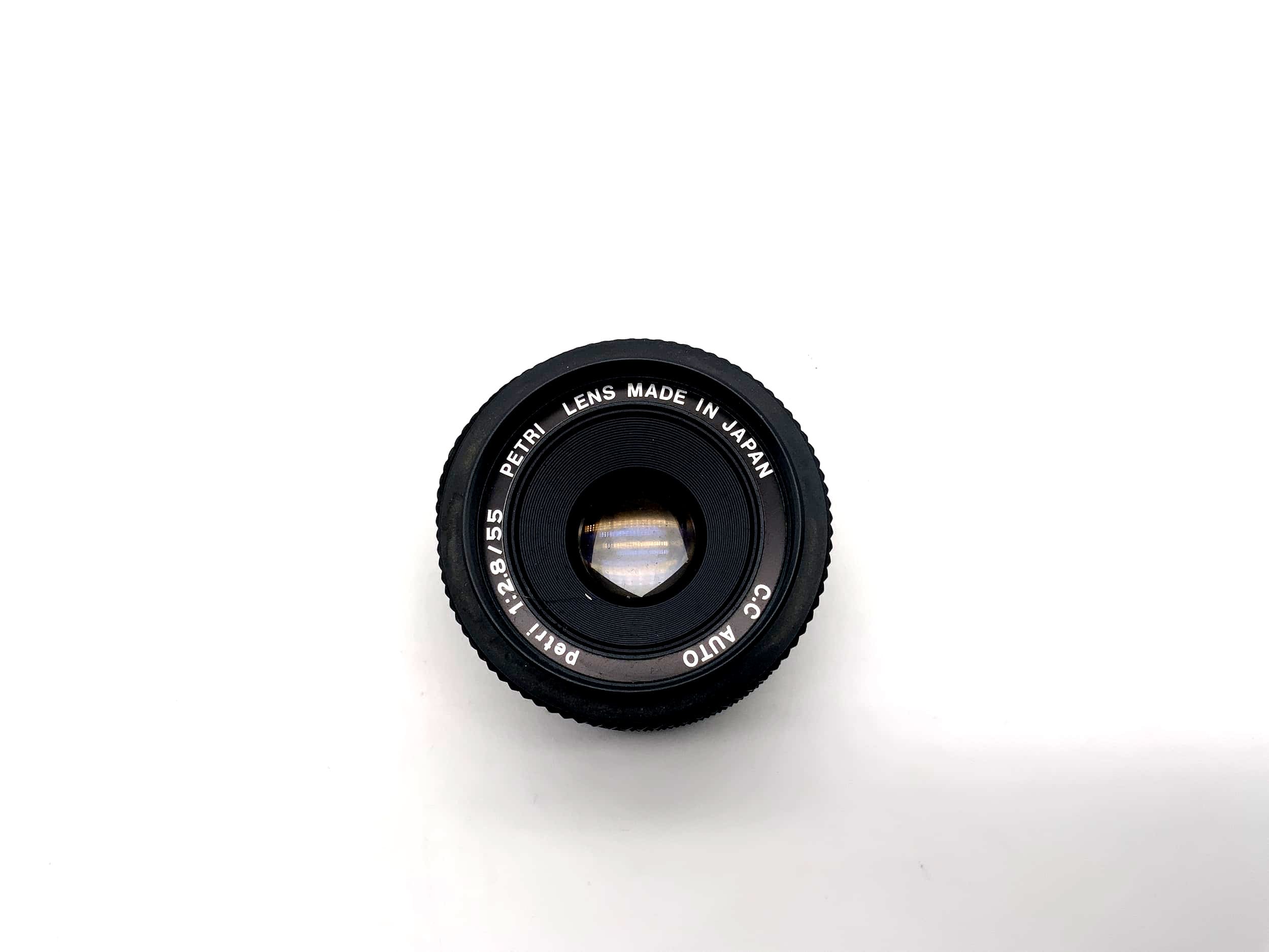 Objectif Petri 55 mm 1:2.8 CC Auto pour appareil photo (M42)