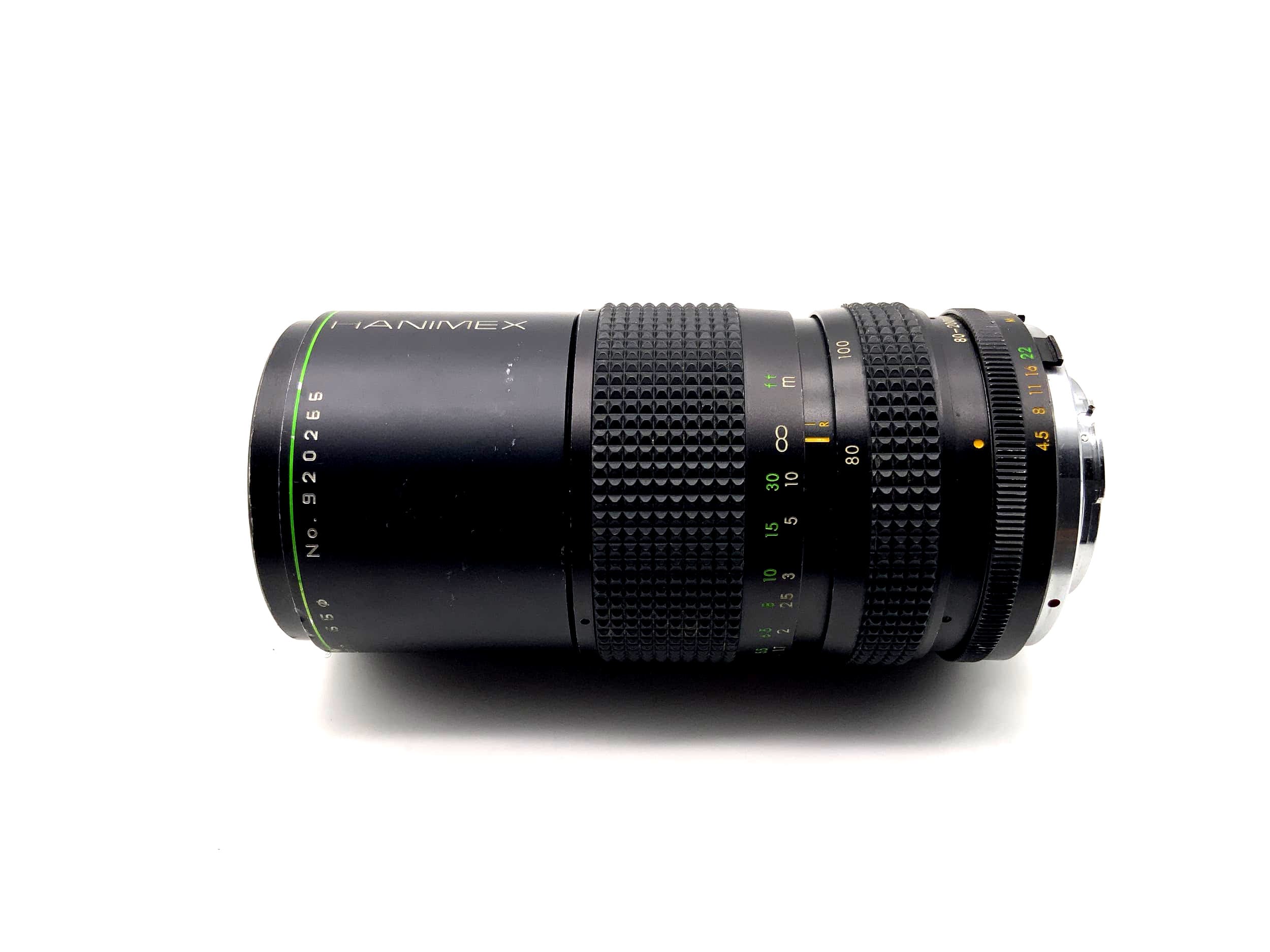 Objectif Hanimex 80-200mm 1:4.5 Zoom automatique MC pour appareil photo (Minolta MD)