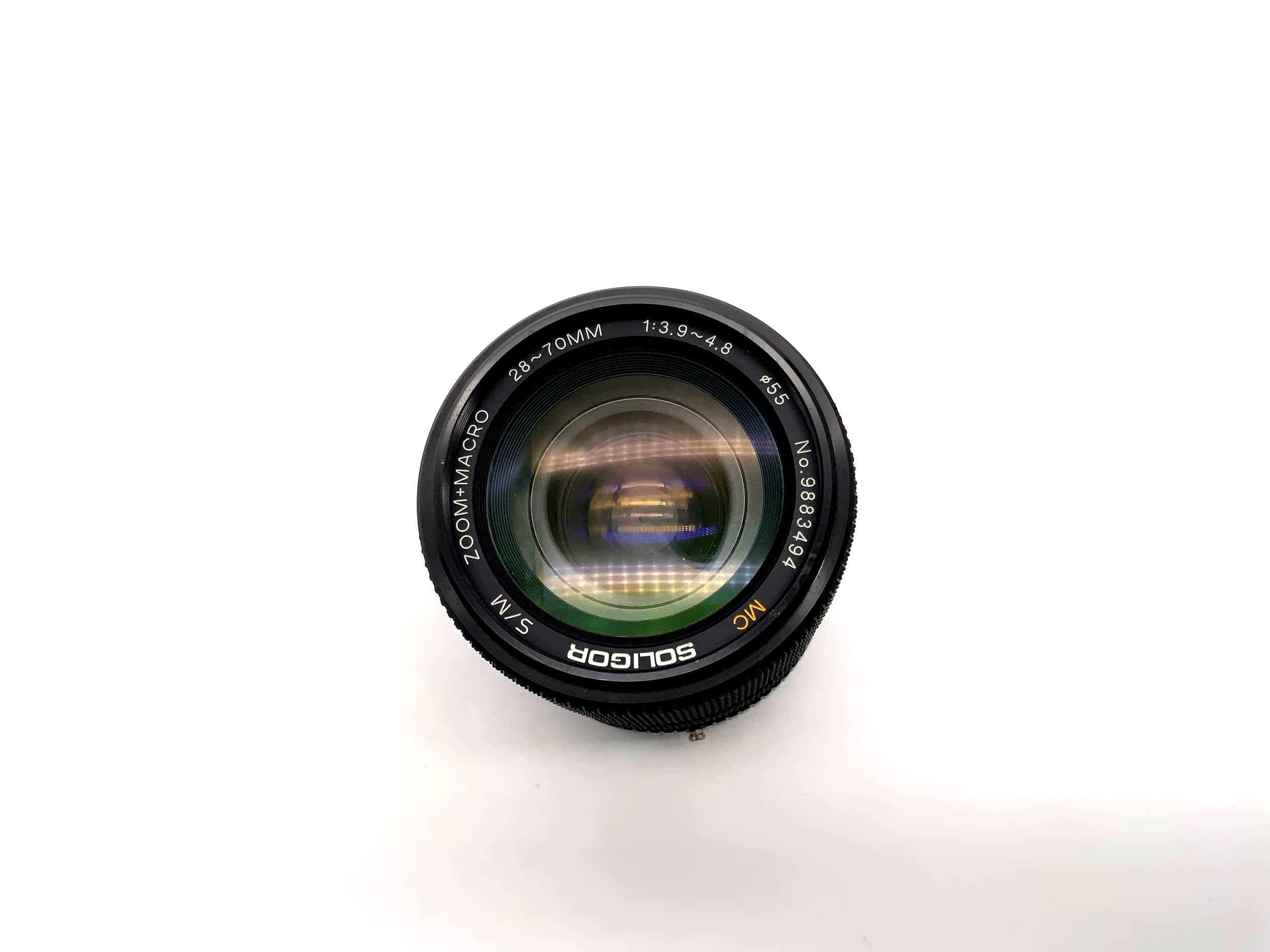 Objectif Soligor 28-70mm 1:3.9-4.8 S/M Zoom+Macro MC pour appareil photo (Pentax K)