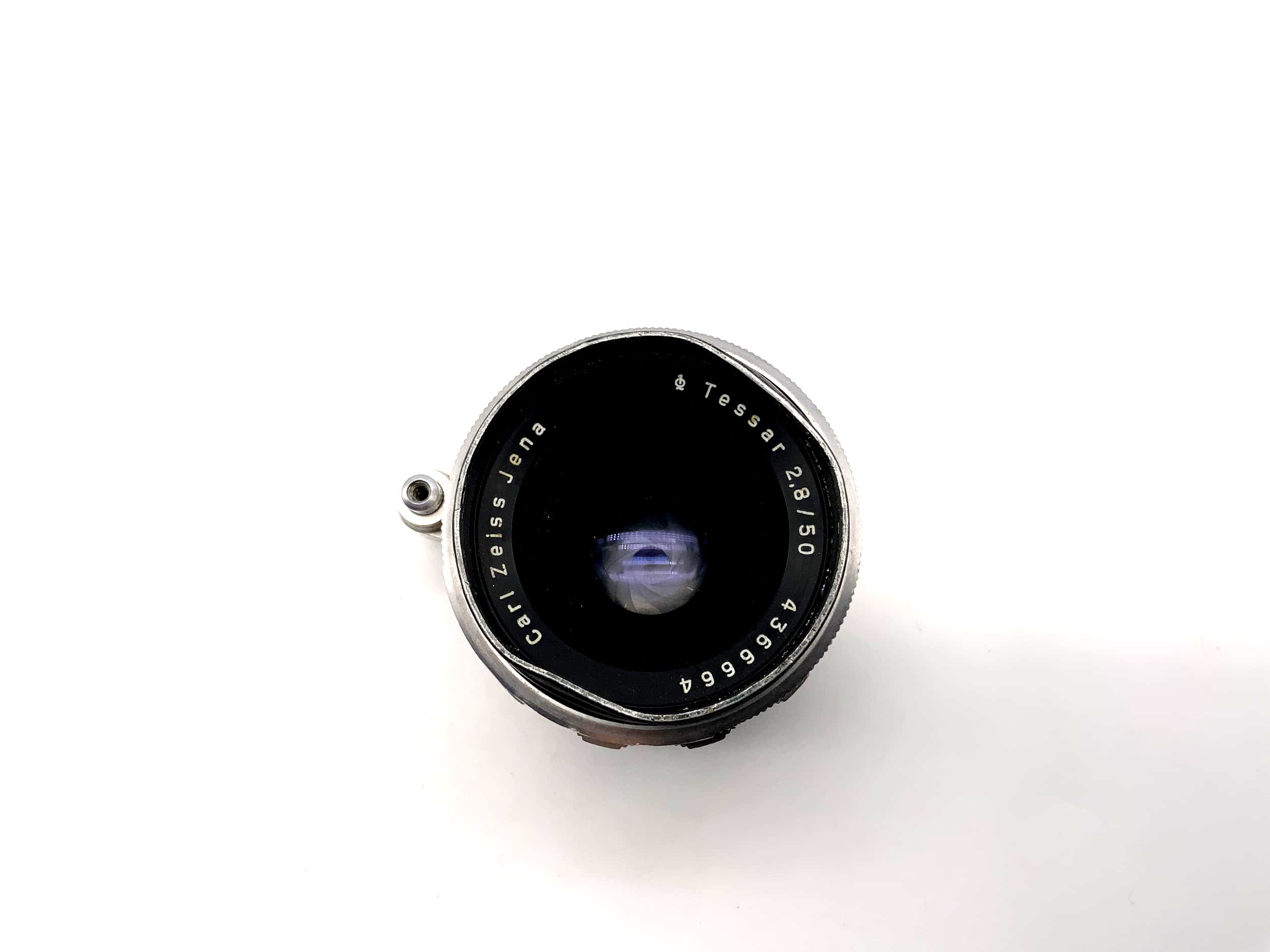 Objectif Carl Zeiss 50 mm 1:2.8 Tessar pour appareil photo (Exa)
