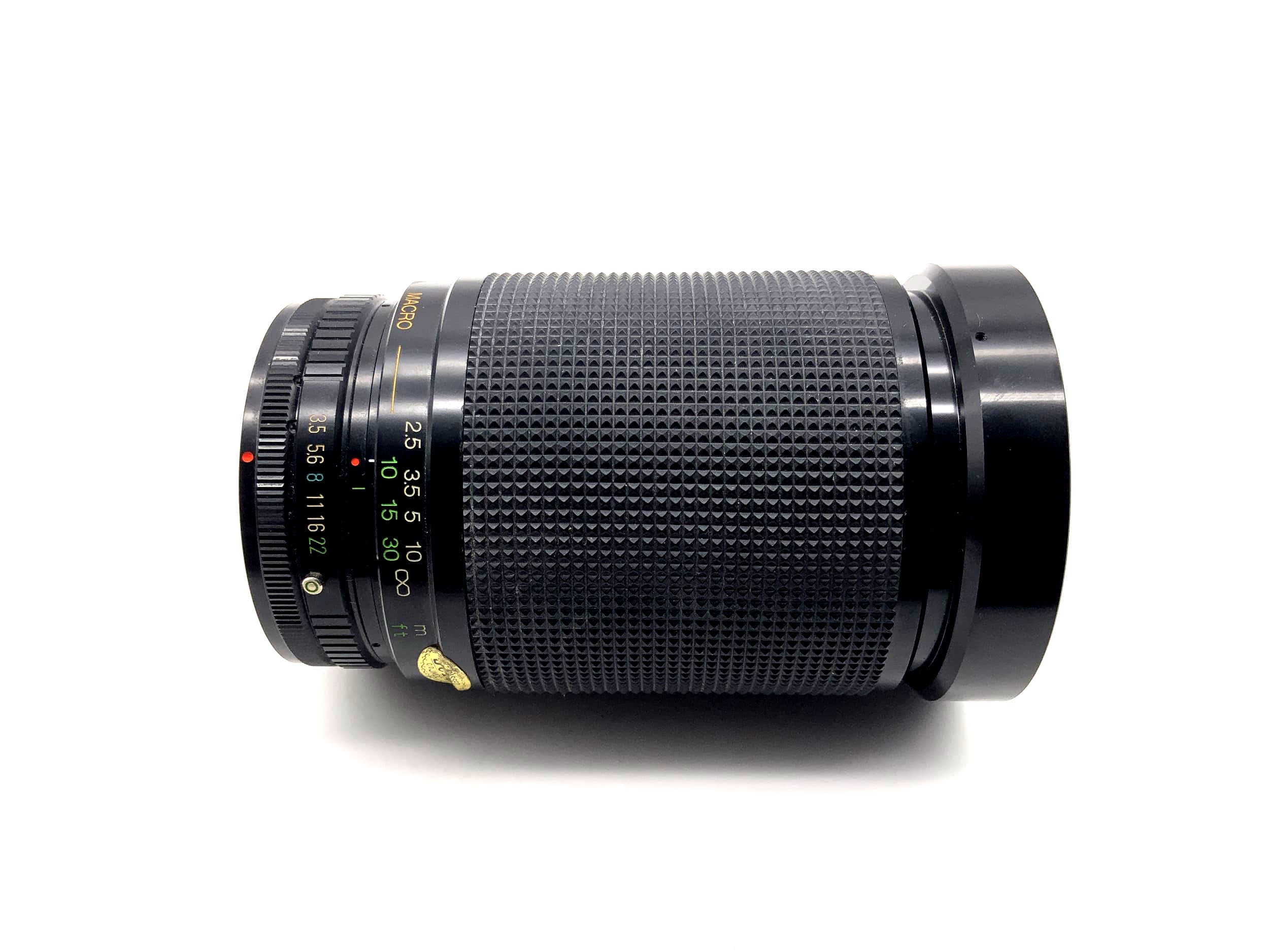 Objectif zoom macro Vivitar 28-200 mm 1:3.5-5.3 MC (Canon FD)