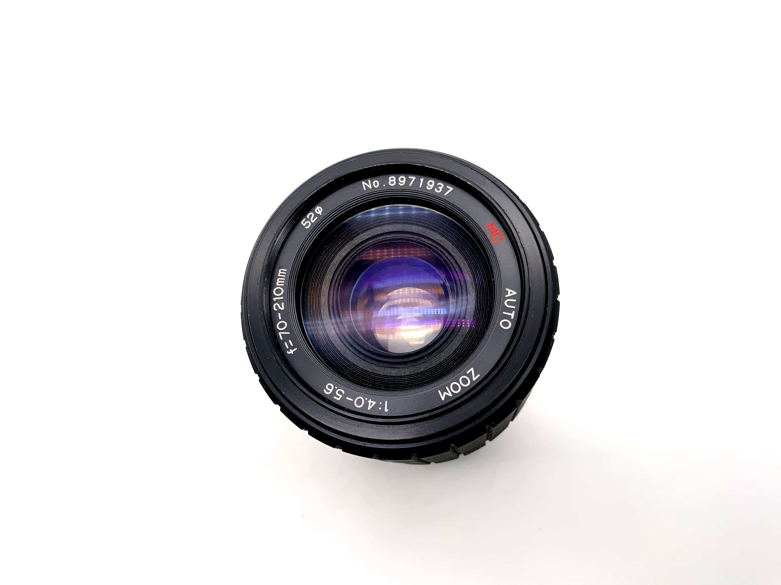 Objectif 70-210 mm 1:4.0-5.6 MC à zoom automatique pour appareil photo (Yashica/Contax)