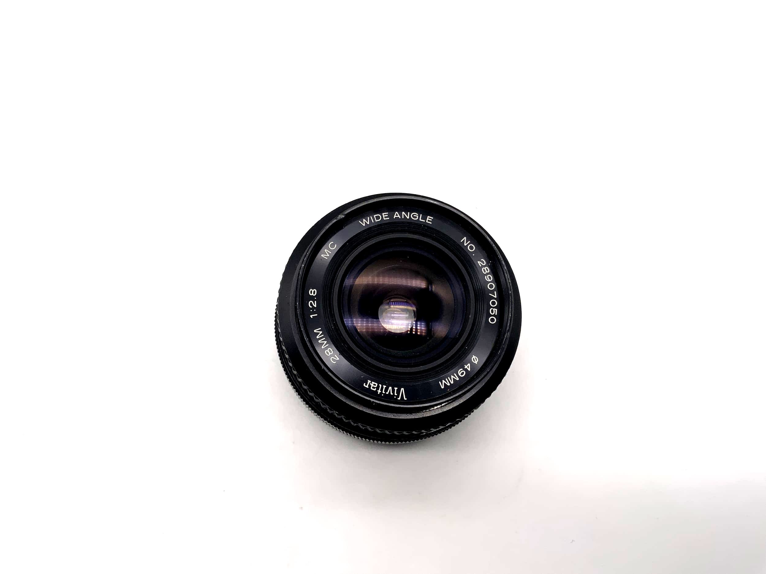 Vivitar 1:2.8 28mm Lens Wide Angle MC Camera Camera Lens (Canon FD)