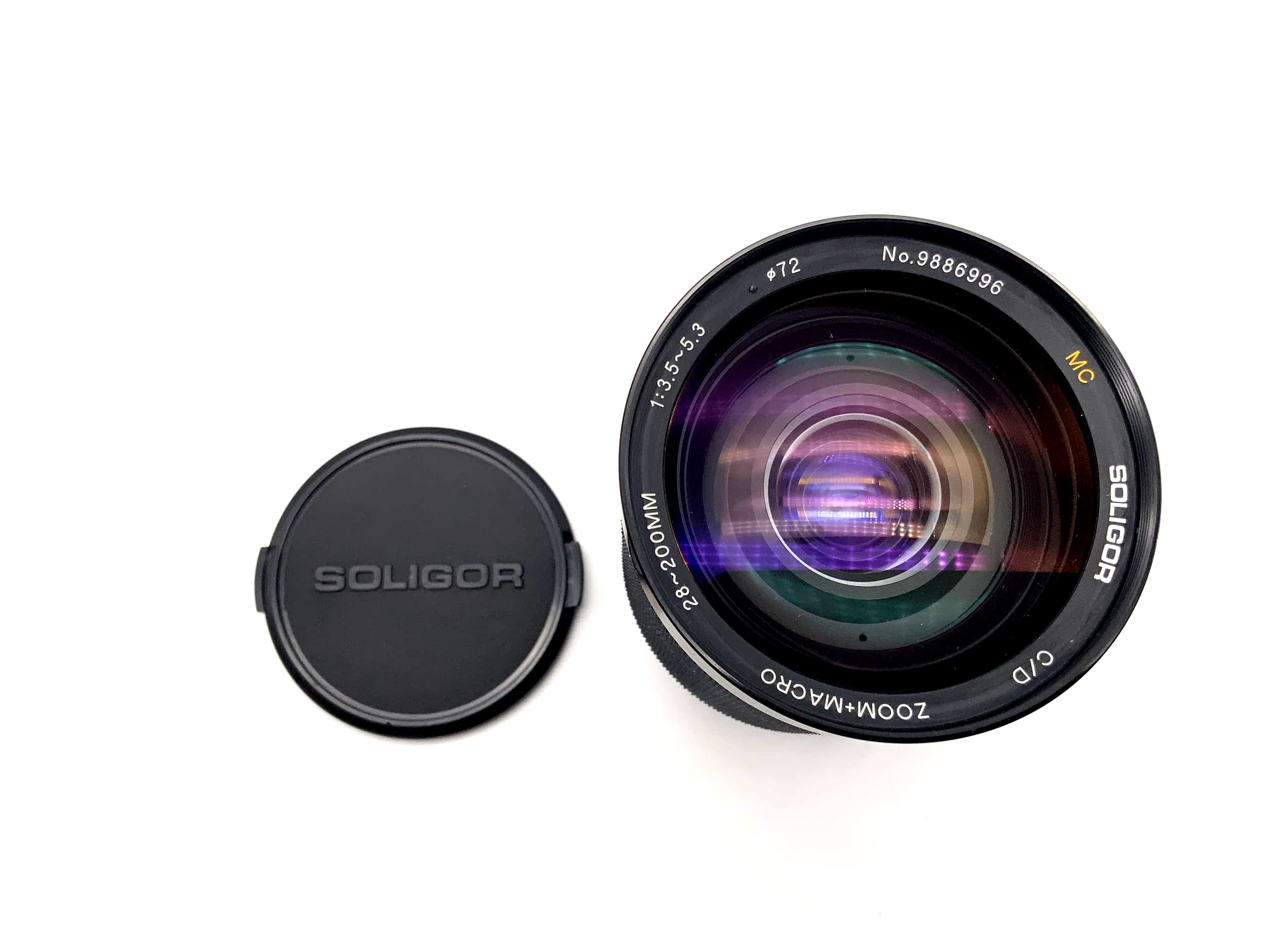 Soligor 1:3.5-5.3 28-200mm Lens One Touch C/D Macro Lens (Yashica/Contax)