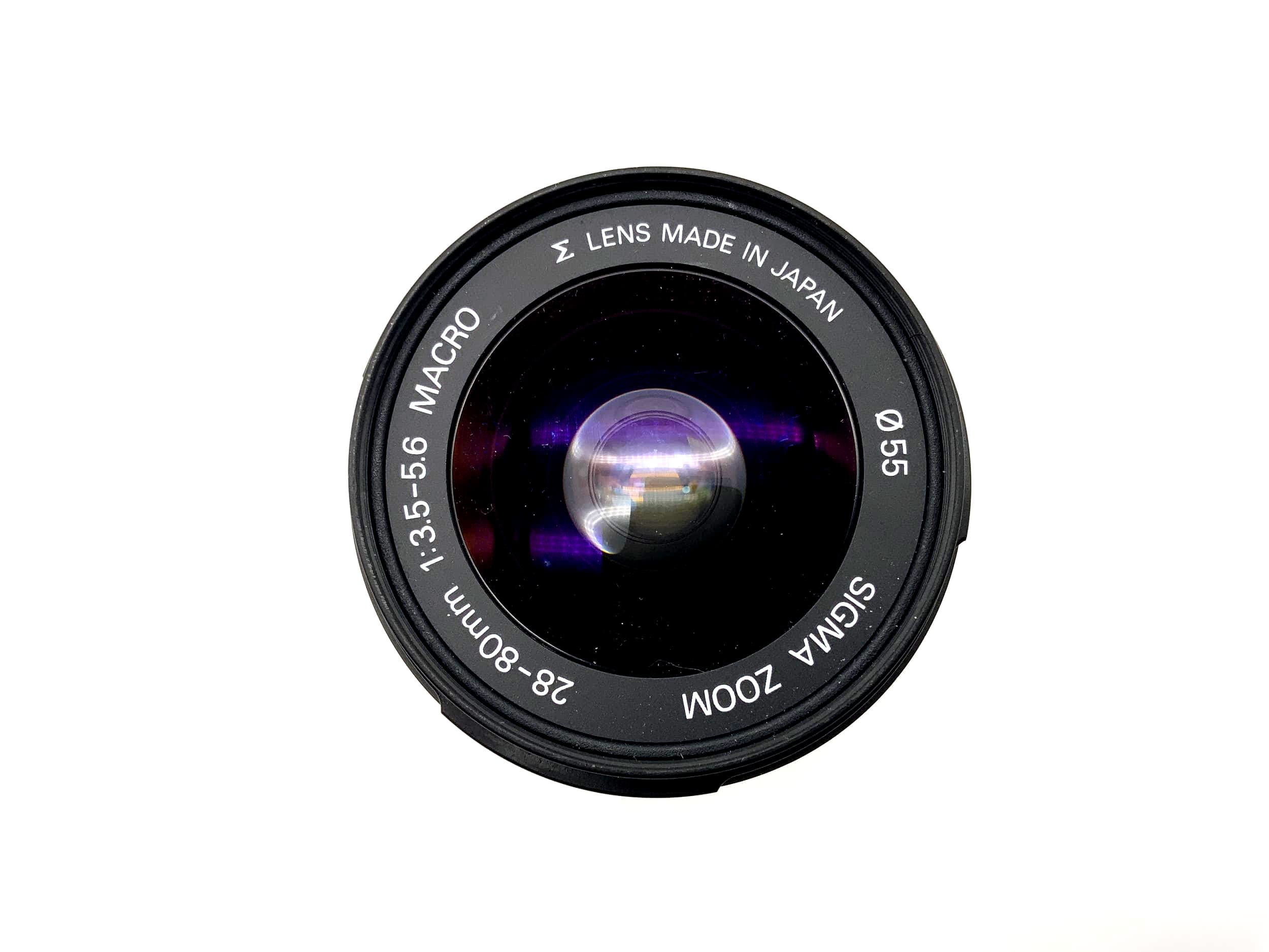 Objectif Sigma 28-80mm 1:3.5-5.6 Zoom Macro pour appareil photo (Canon EF)