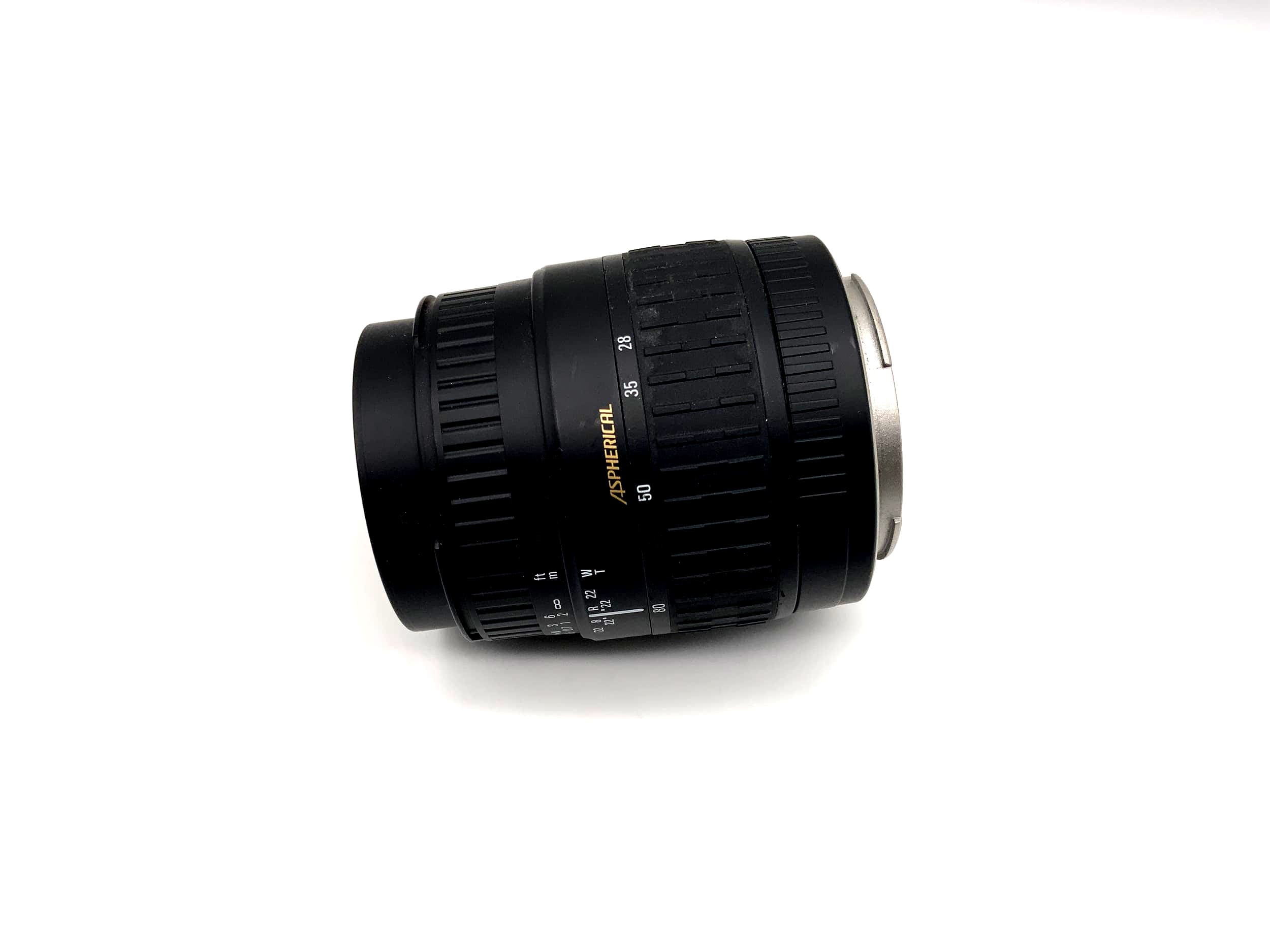 Objectif Sigma 28-80mm 1:3.5-5.6 Zoom Macro pour appareil photo (Canon EF)