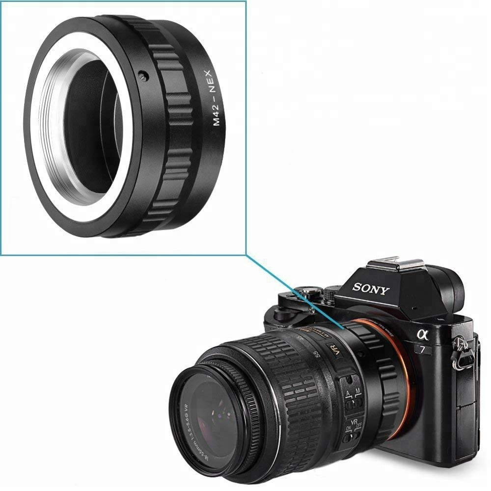 Adaptateur d'objectif M42-NEX (M42 -> Monture Sony E)
