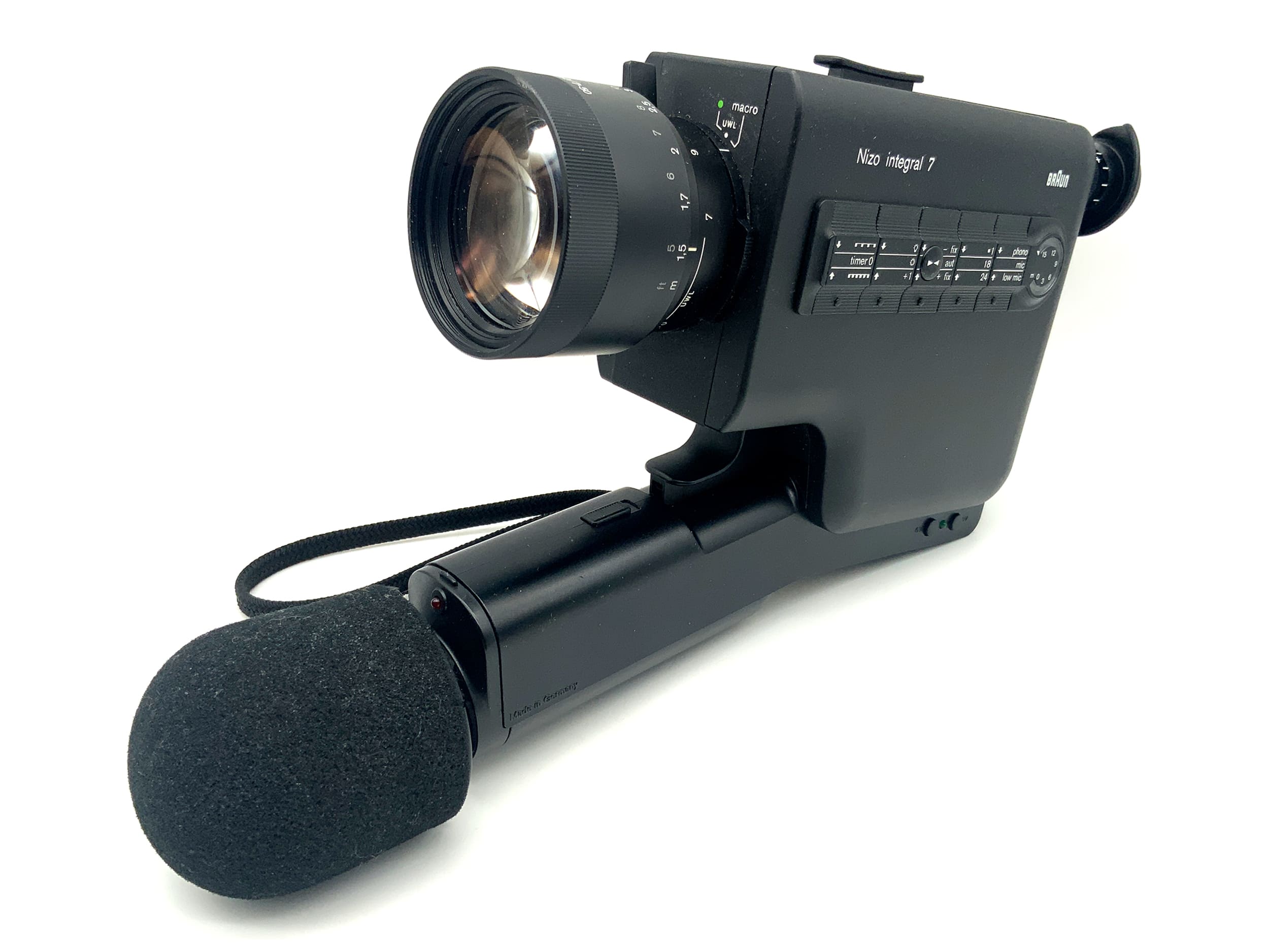 Caméra argentique Braun Nizo Integral 7 avec objectif Macro-Variogon 1:2.7/7-50mm Super 8
