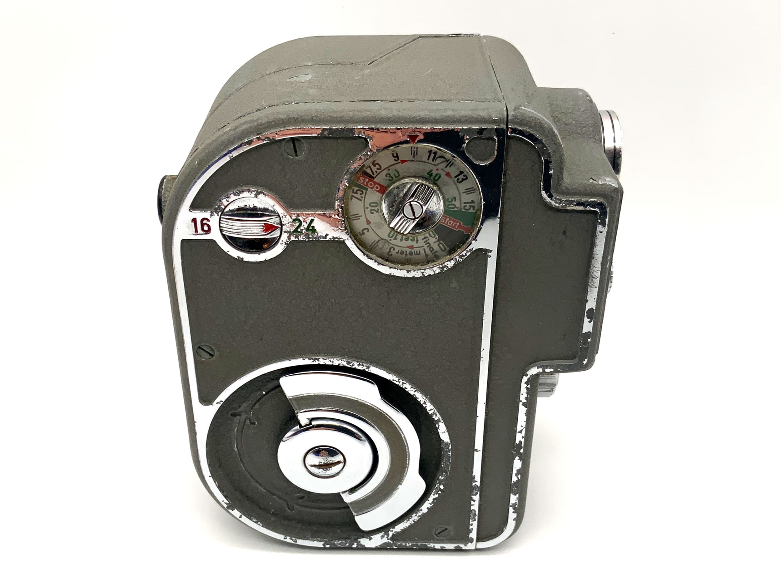 Appareil photo argentique Braun Nizo Exposomat 8 Mod. I avec objectif double 8 mm Ronar 1:1.9 f=12,5 mm