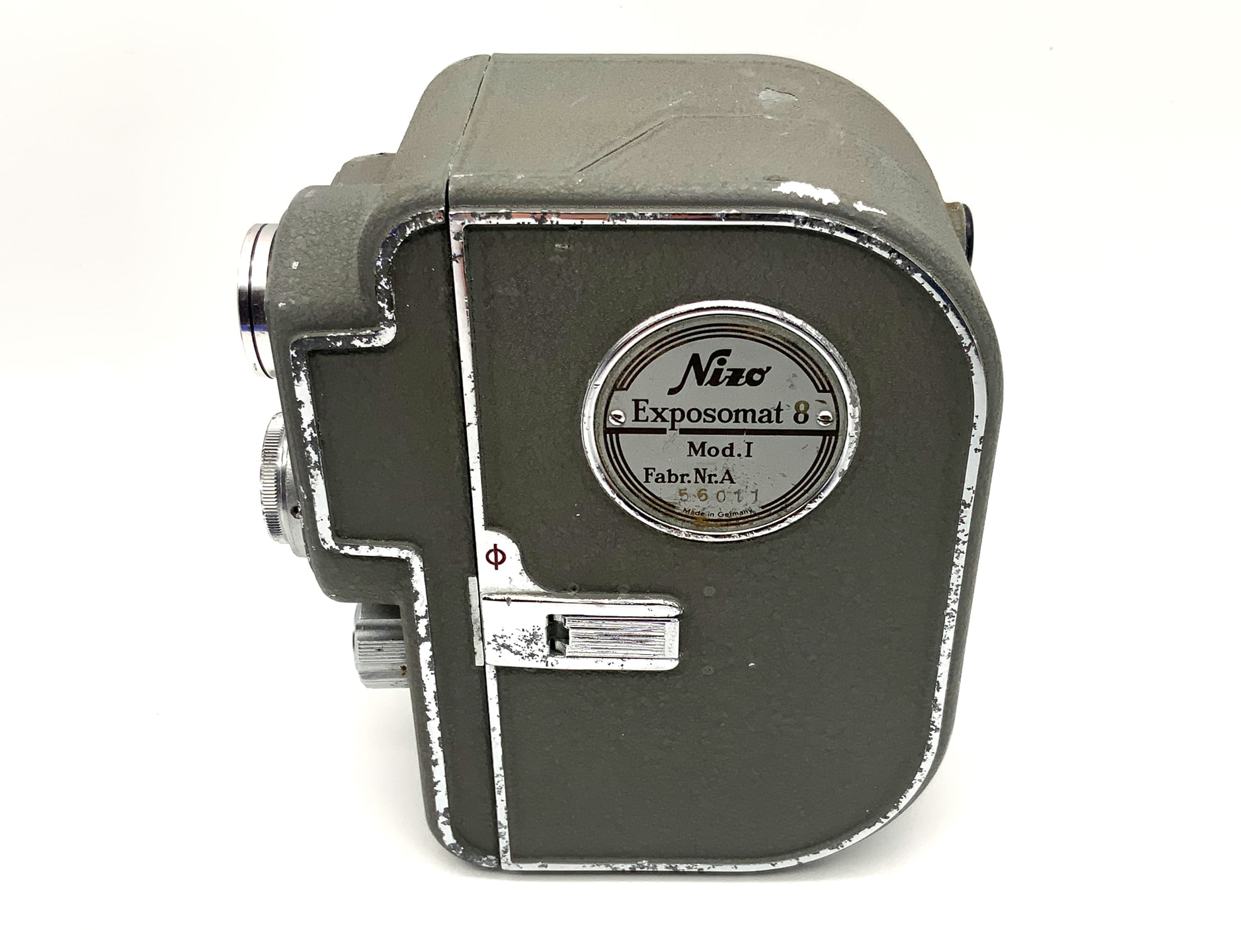 Appareil photo argentique Braun Nizo Exposomat 8 Mod. I avec objectif double 8 mm Ronar 1:1.9 f=12,5 mm