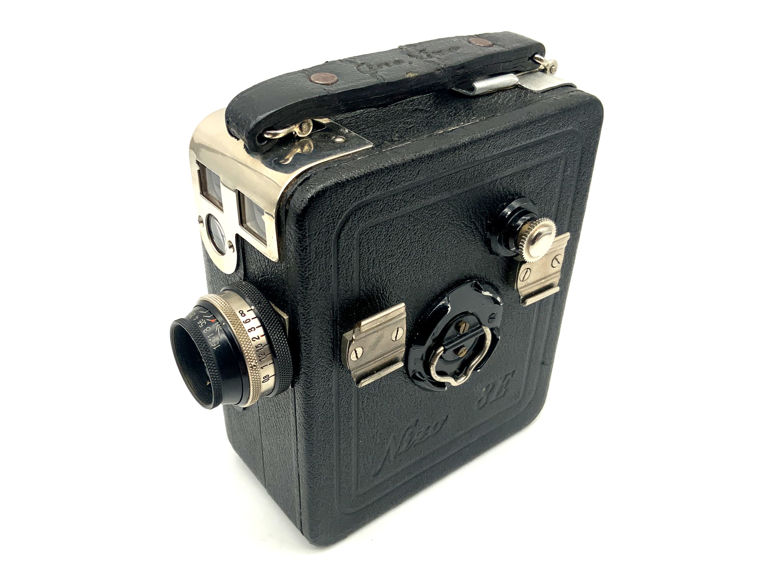Appareil photo argentique Braun Cine Nizo 8E avec film Biotar 1:1,5 f=1,25 cm double 8 mm