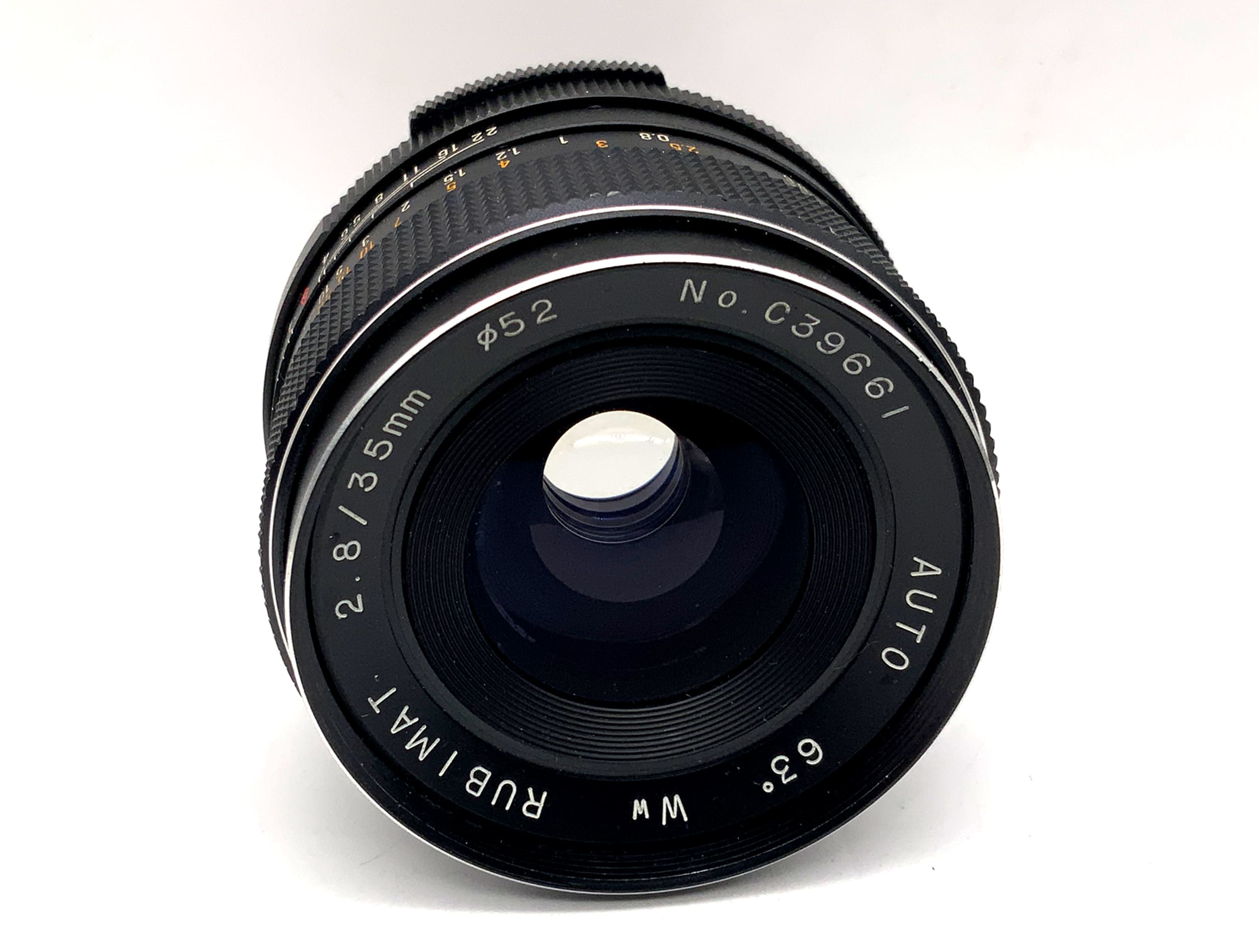 Objectif Rubimat 35 mm 1:2.8 Auto ww Grand Angle à focale fixe (M42)
