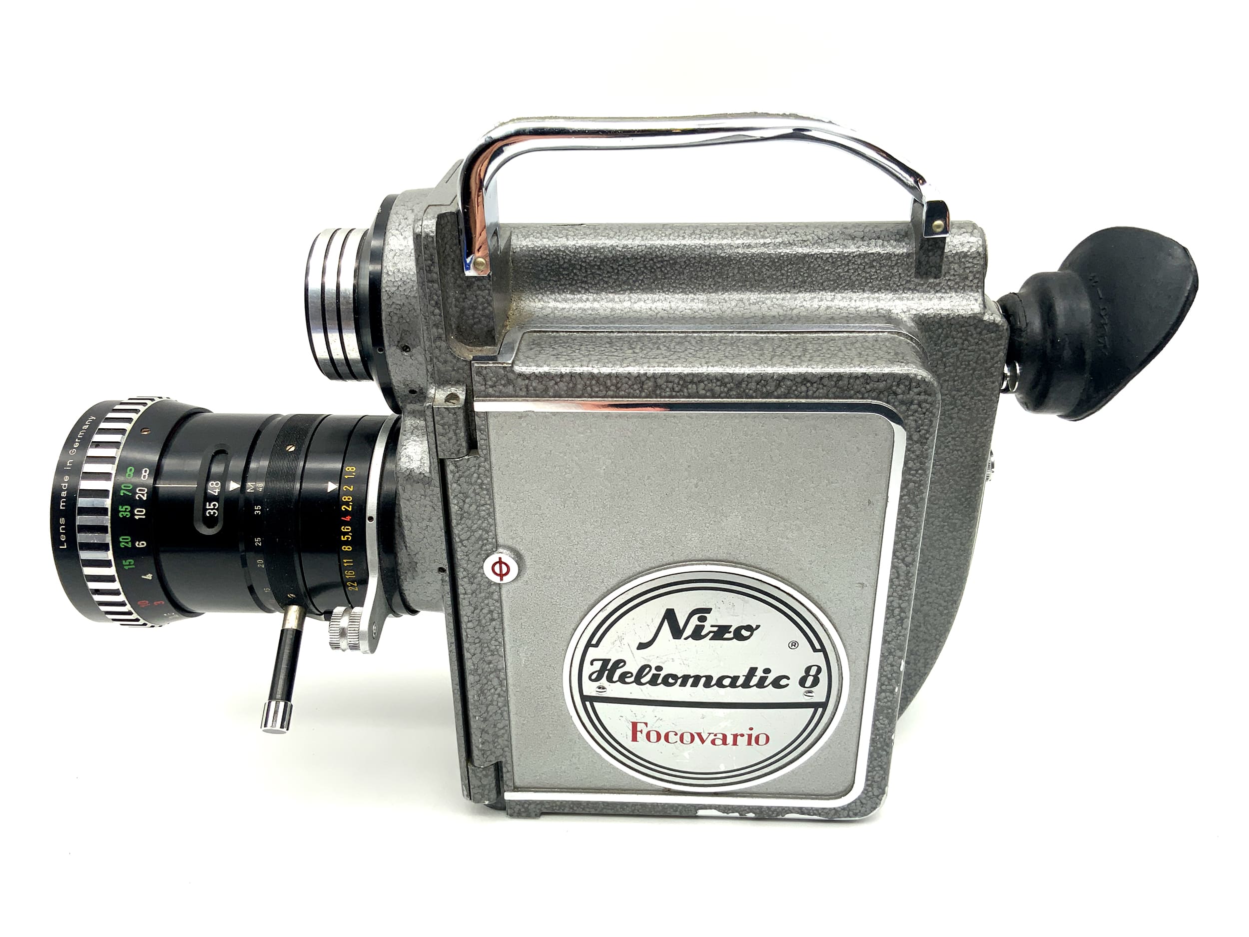 Appareil photo argentique Braun Heliomatic 8 Focovario avec objectif double 8 mm Variogon 1:1.8/8-48 mm