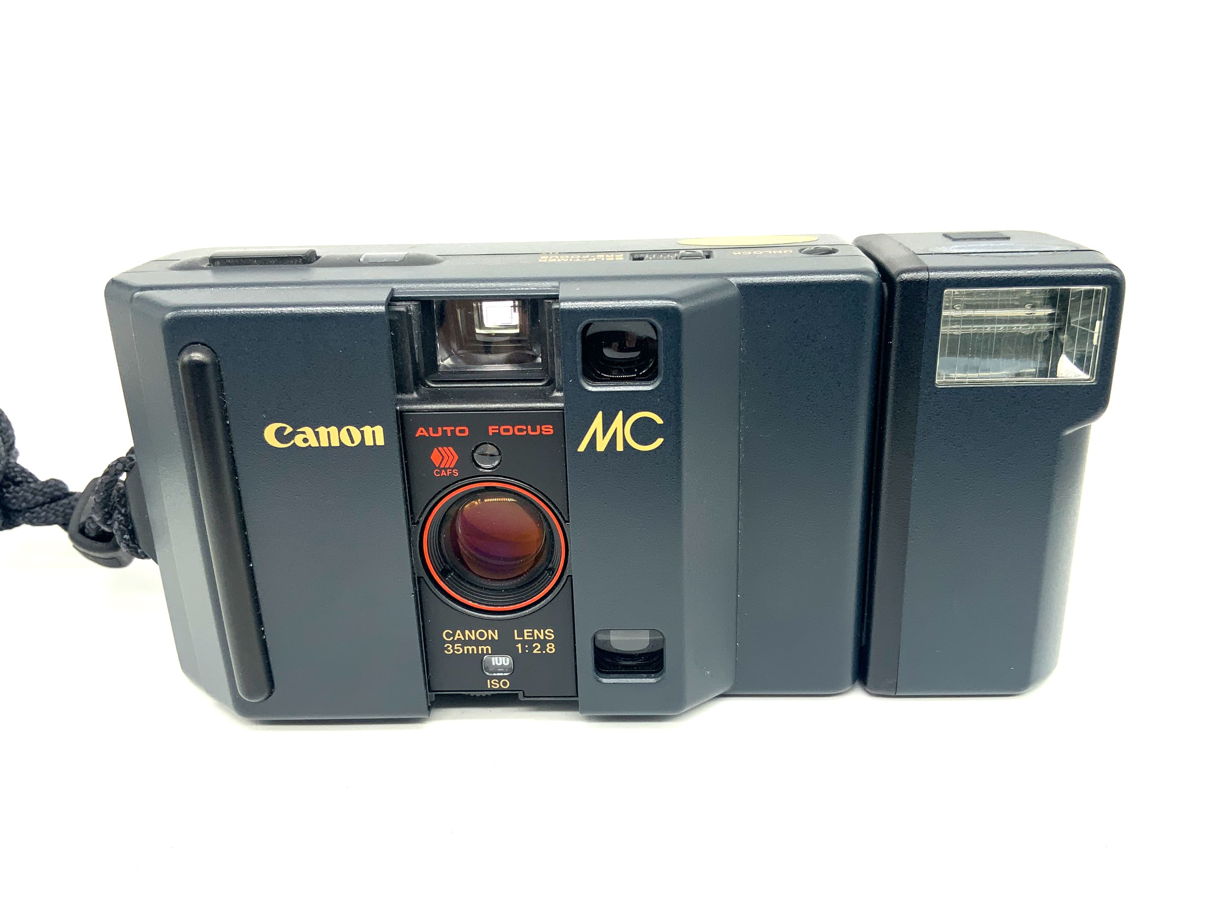 Canon MC Point&Shoot mit 35mm 1:2.8 mit Blitz Kompaktkamera Analogkamera