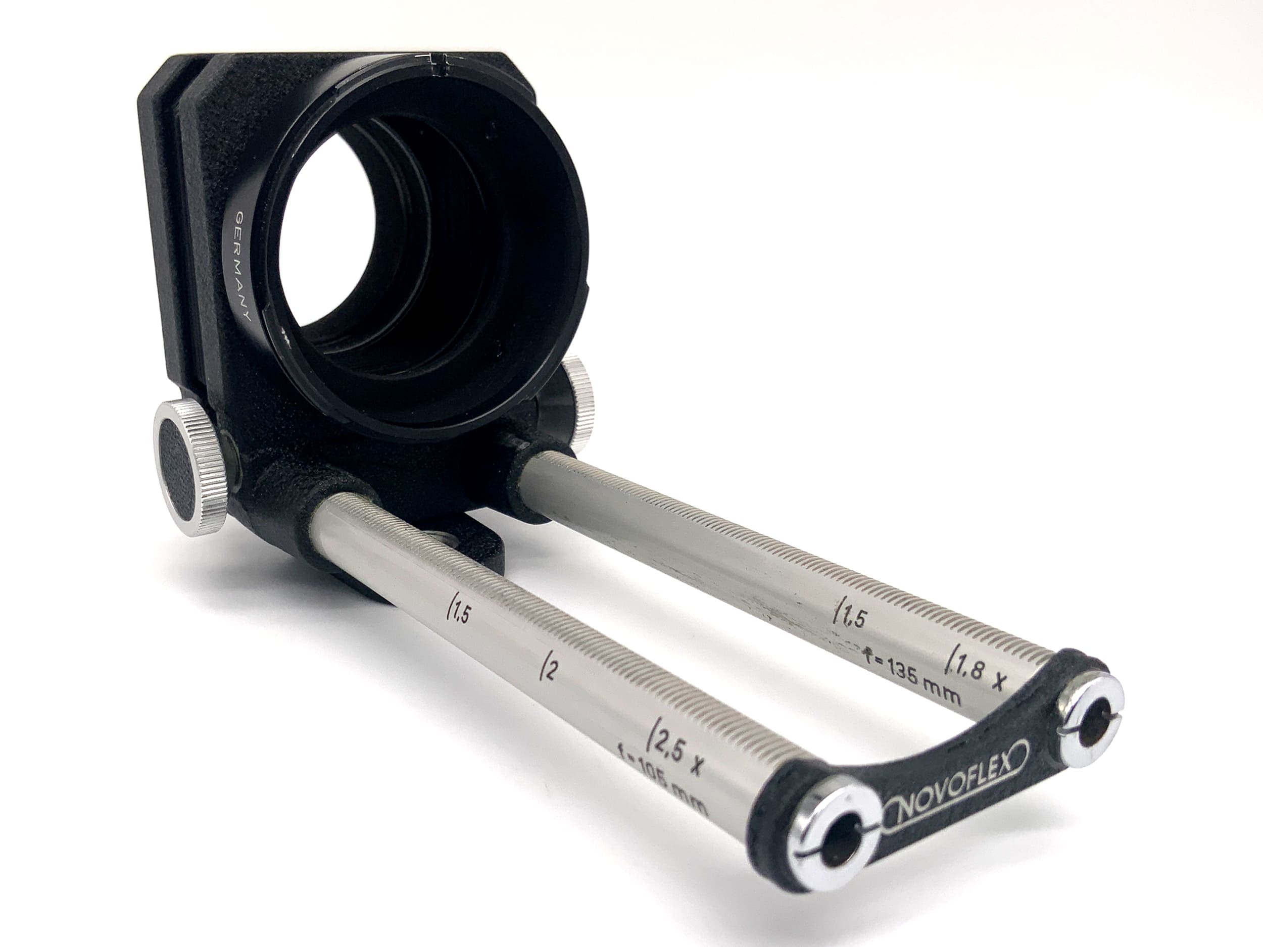 Novoflex Ebal-S Balgengerät Schwarz Bellows Makrobalgen (Canon FD->M42)