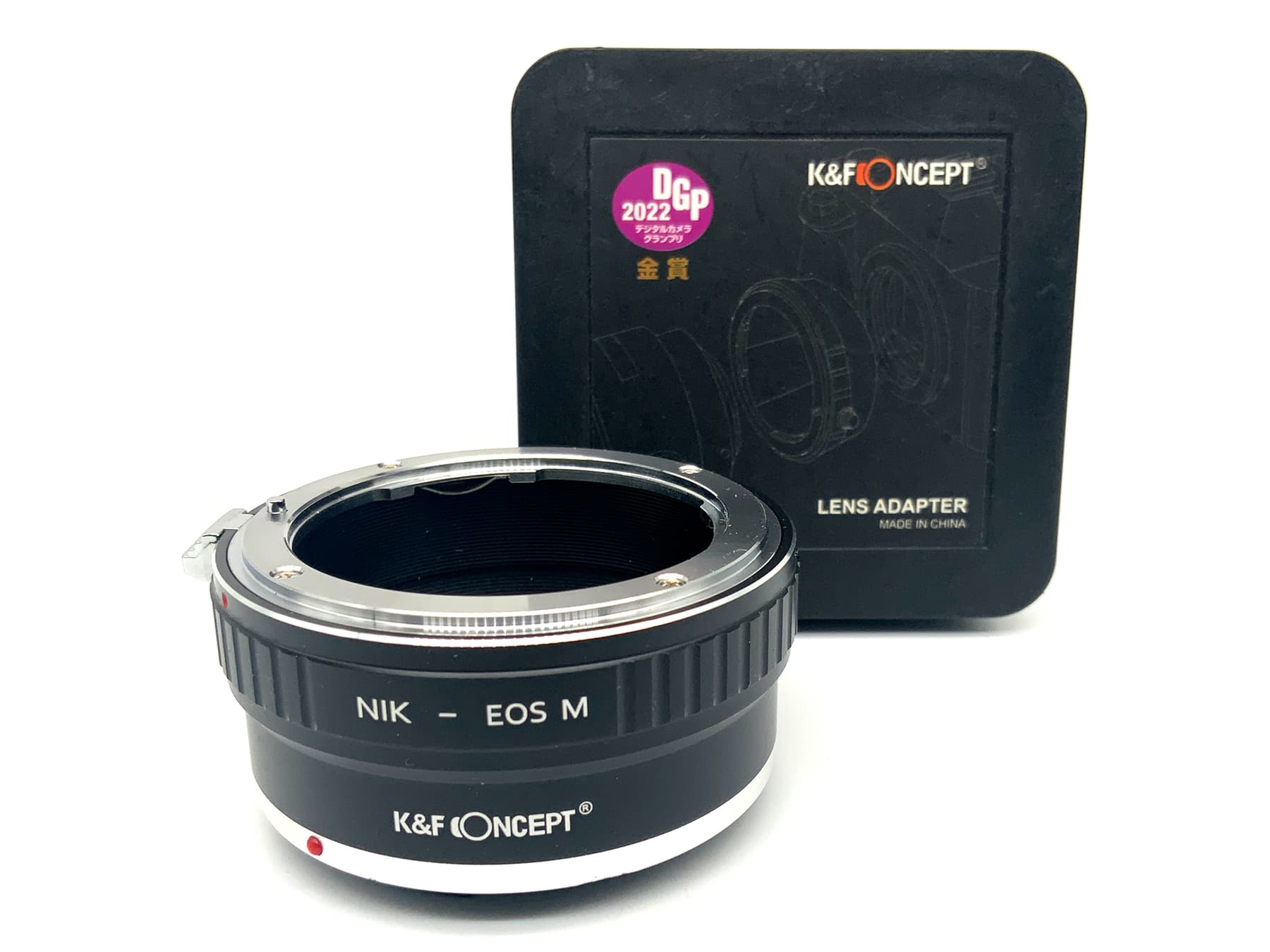 K&F Concept NIK-EOS M Objektivadapter (Nikon F -> Canon Eos M)