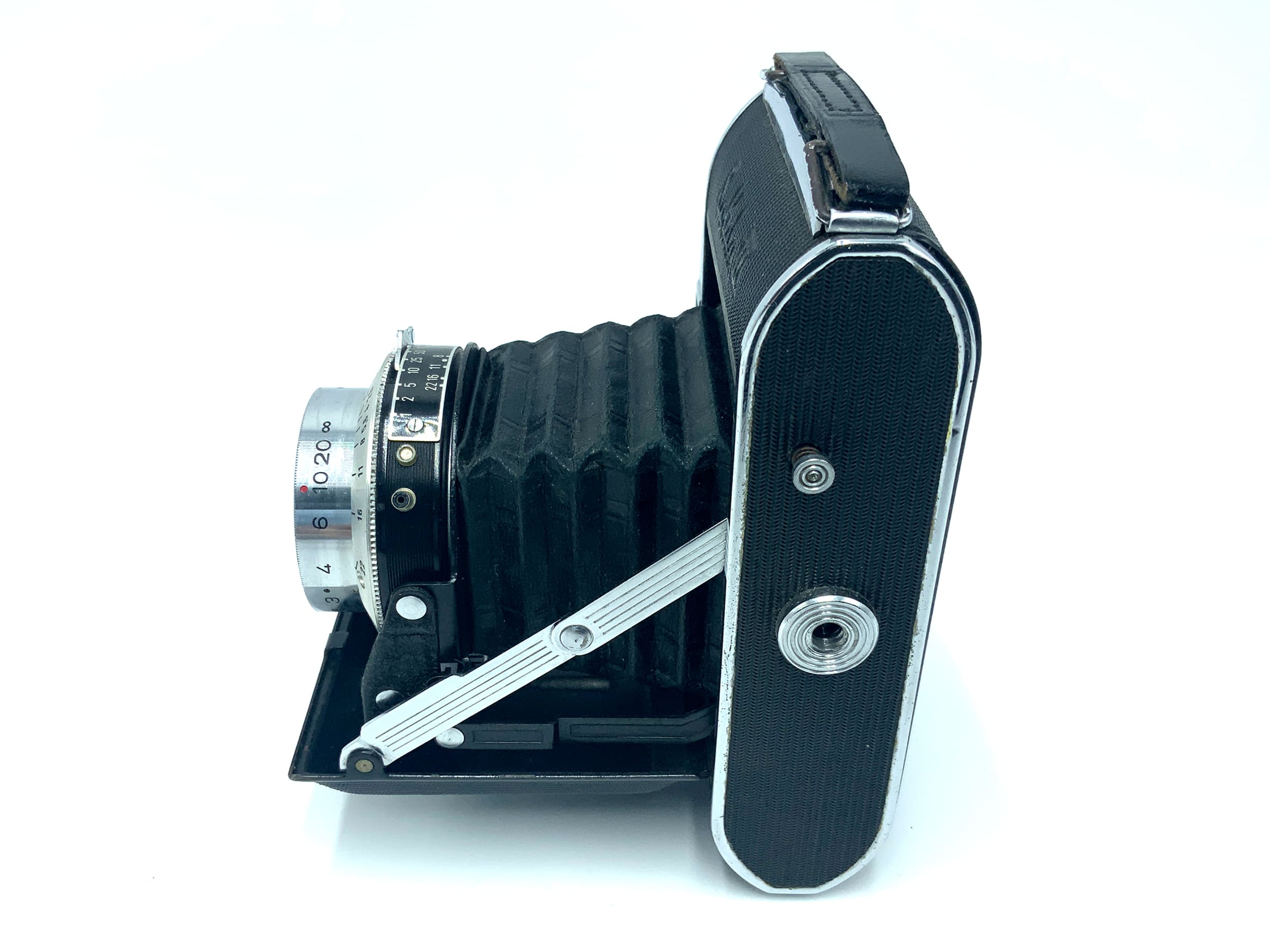 Franka Solida III Klappkamera mit Rodenstock-Trinar 80mm 1:2.9 Pilz im Objektiv!