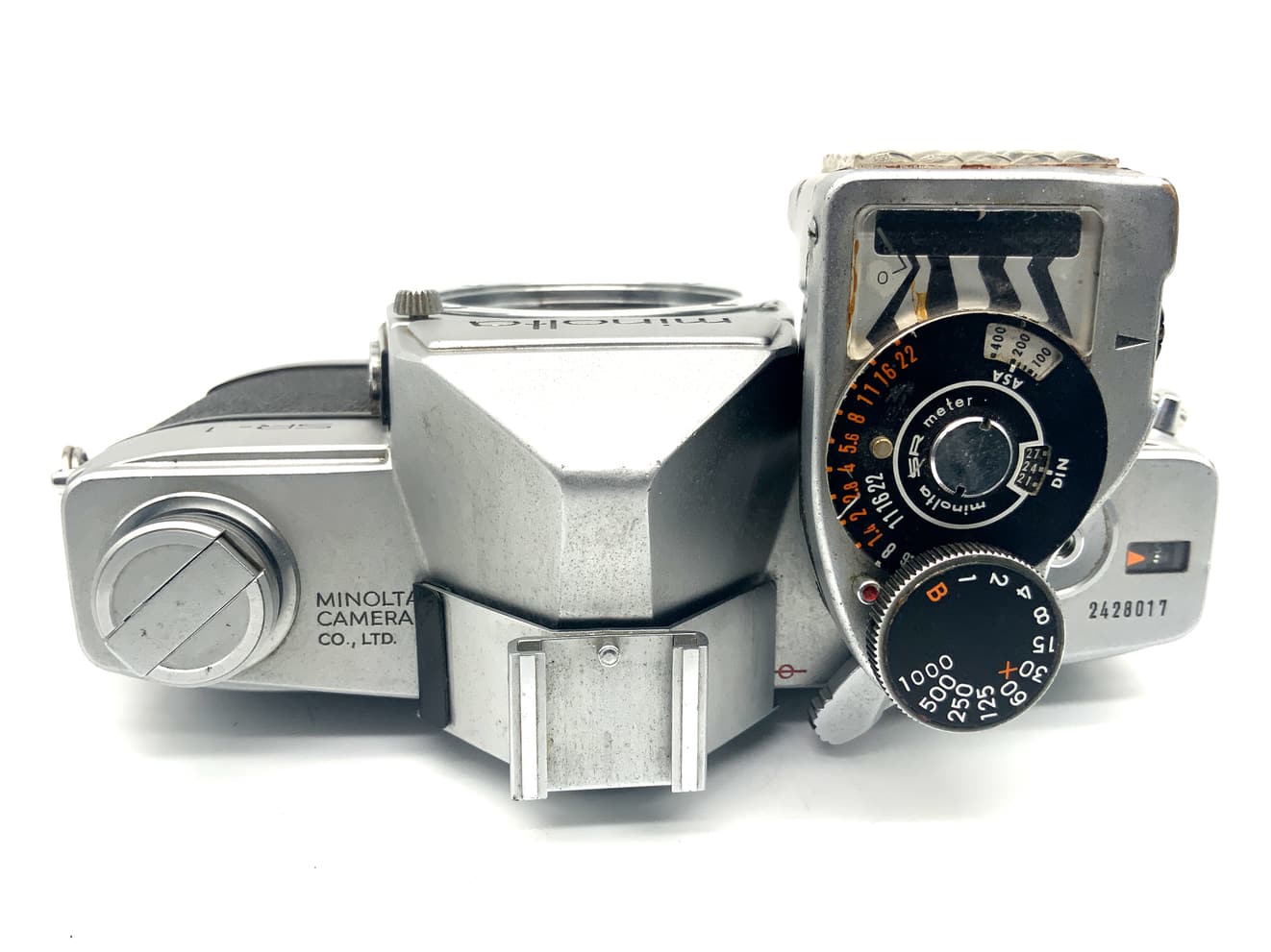 Minolta SR-1 SLR mit Meter 1 (Belichtungsmesser) SLR analog Body (Minolta MD)