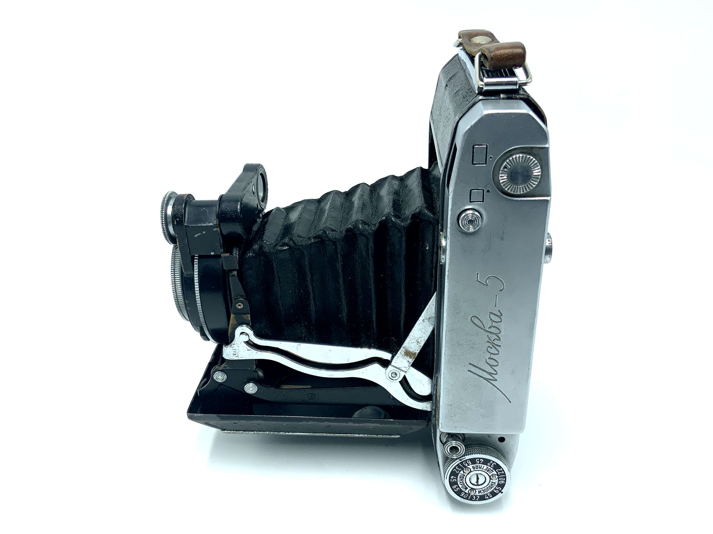 KMZ Moskva 5 Klappkamera mit N-24 10,5cm 1:3.5 Moskau 5 Analogkamera