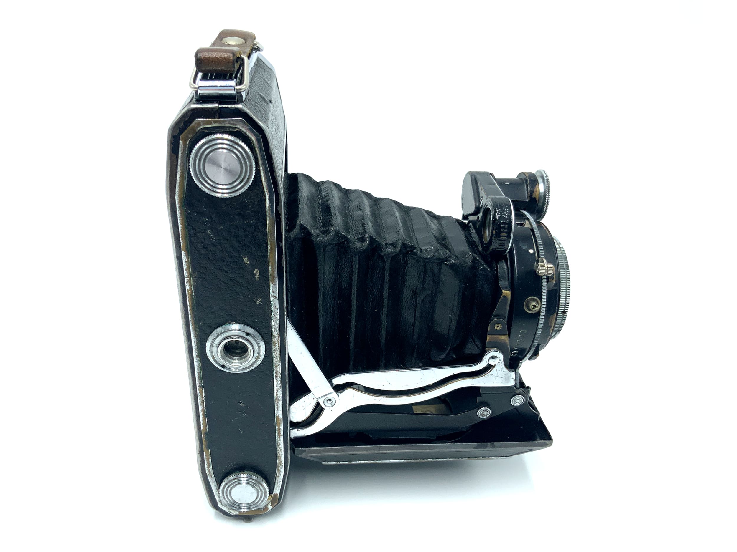 KMZ Moskva 5 Klappkamera mit N-24 10,5cm 1:3.5 Moskau 5 Analogkamera