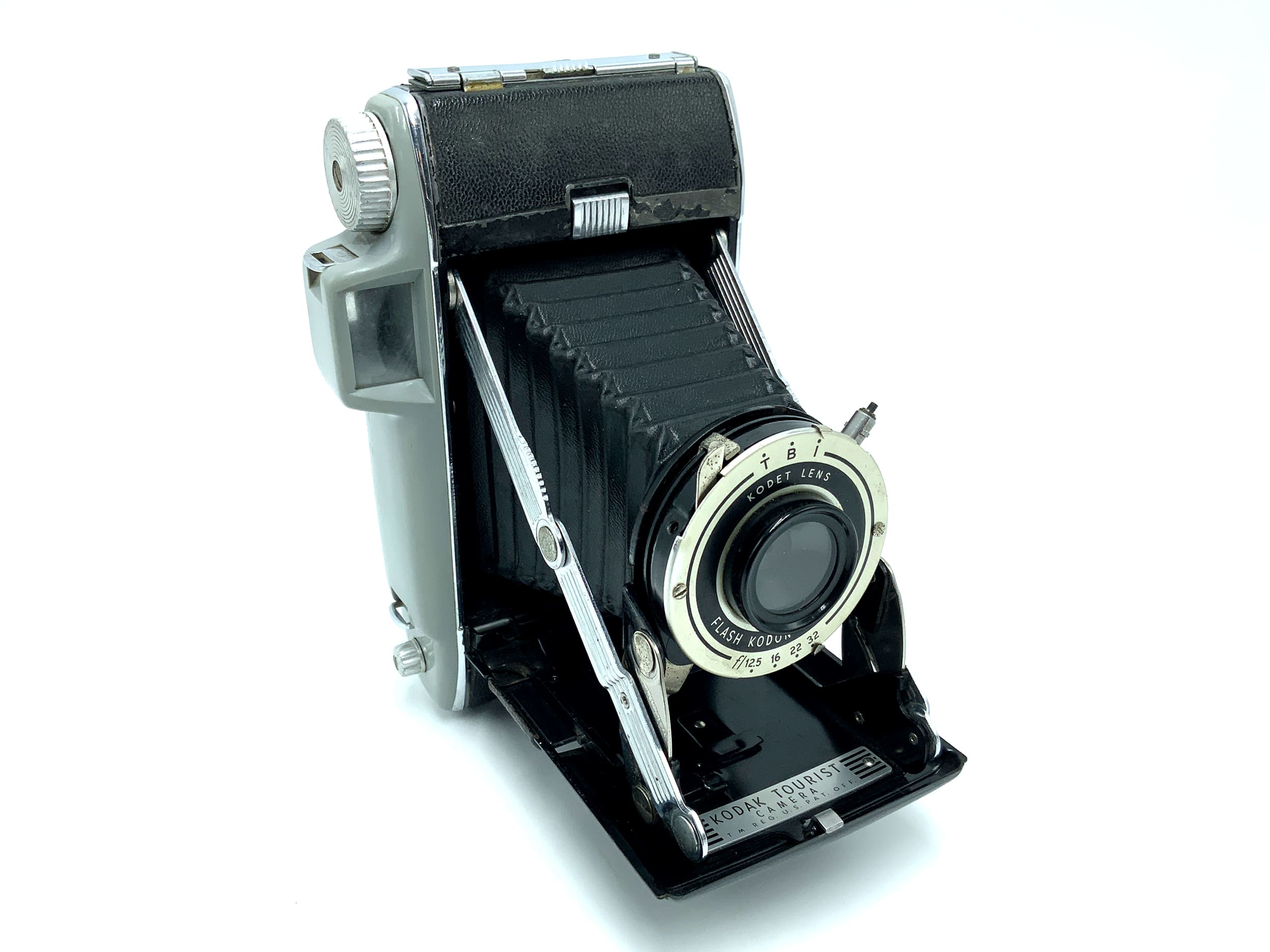 Kodak Flash Kodon Shutter Klappkamera mit Kodet lens Analogkamera