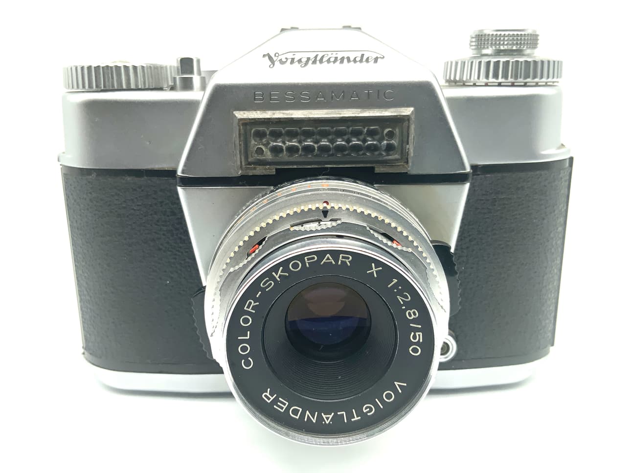 Voigtländer Bessamatic SLR 35mm SLR analog Body (Color Skopar X 1:2.8 50mm)