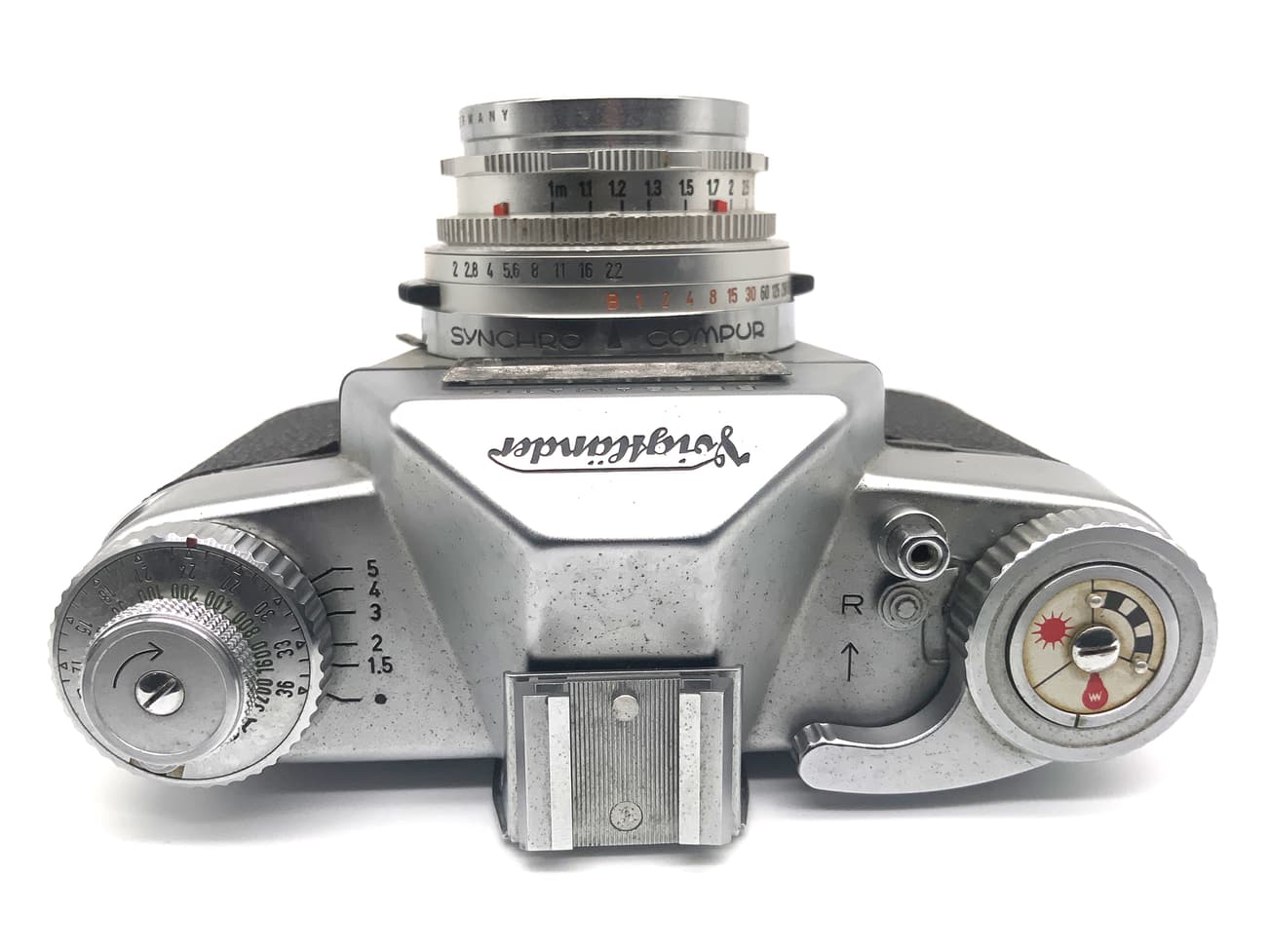 Voigtländer Bessamatic SLR 35mm SLR analog Body (Color Skopar X 1:2.8 50mm)