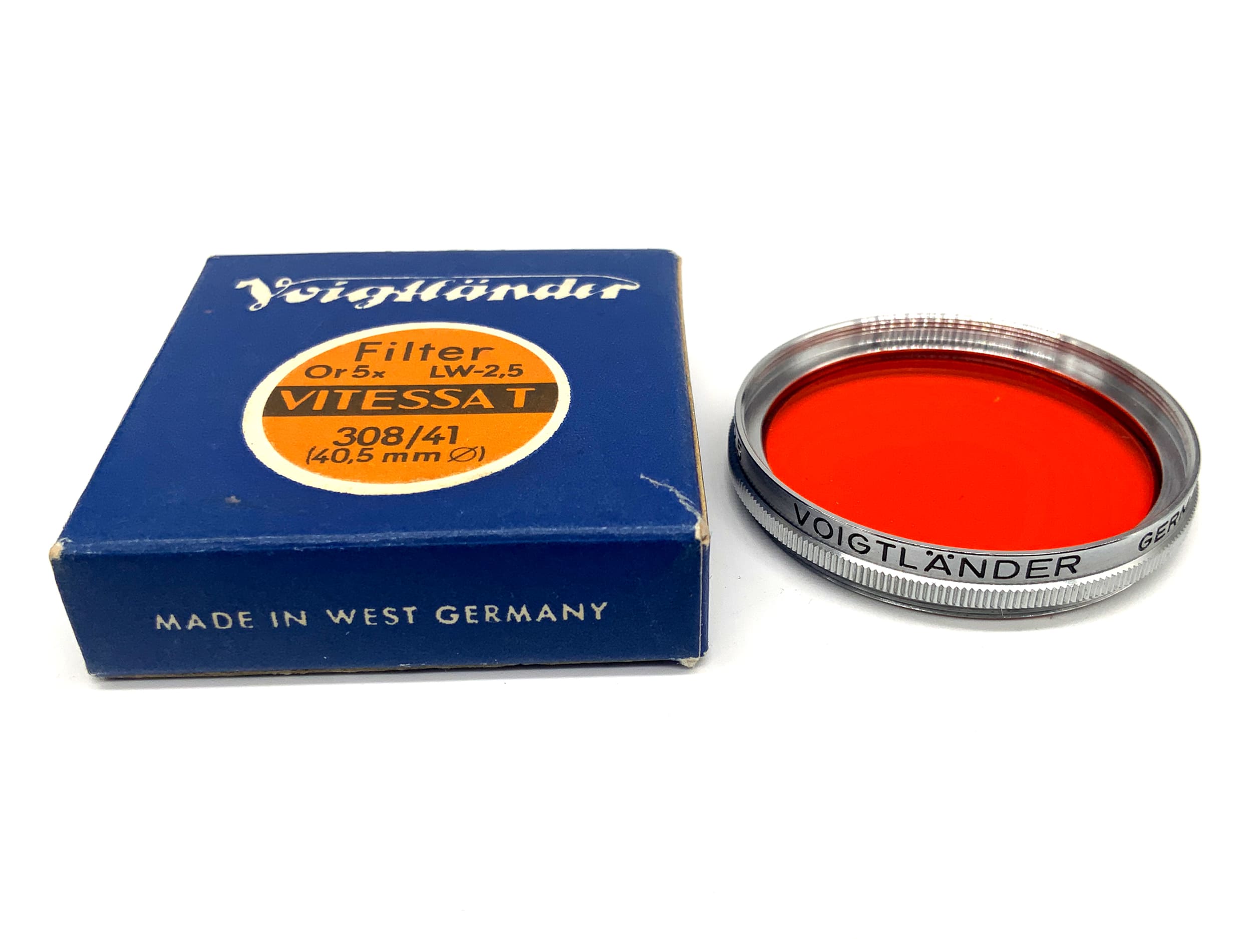 Voigtländer Farbfilter 308/41 AR Orange Or 5x LW -2.5 in OVP Filter 40,5mm