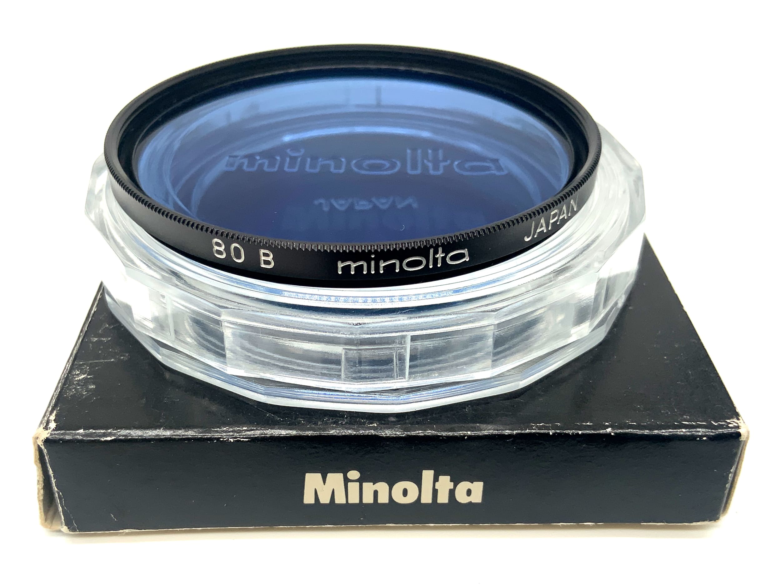 Minolta Farbfilter blau blue 80B in OVP Filter 55mm Kreisförmig Filtergewinde