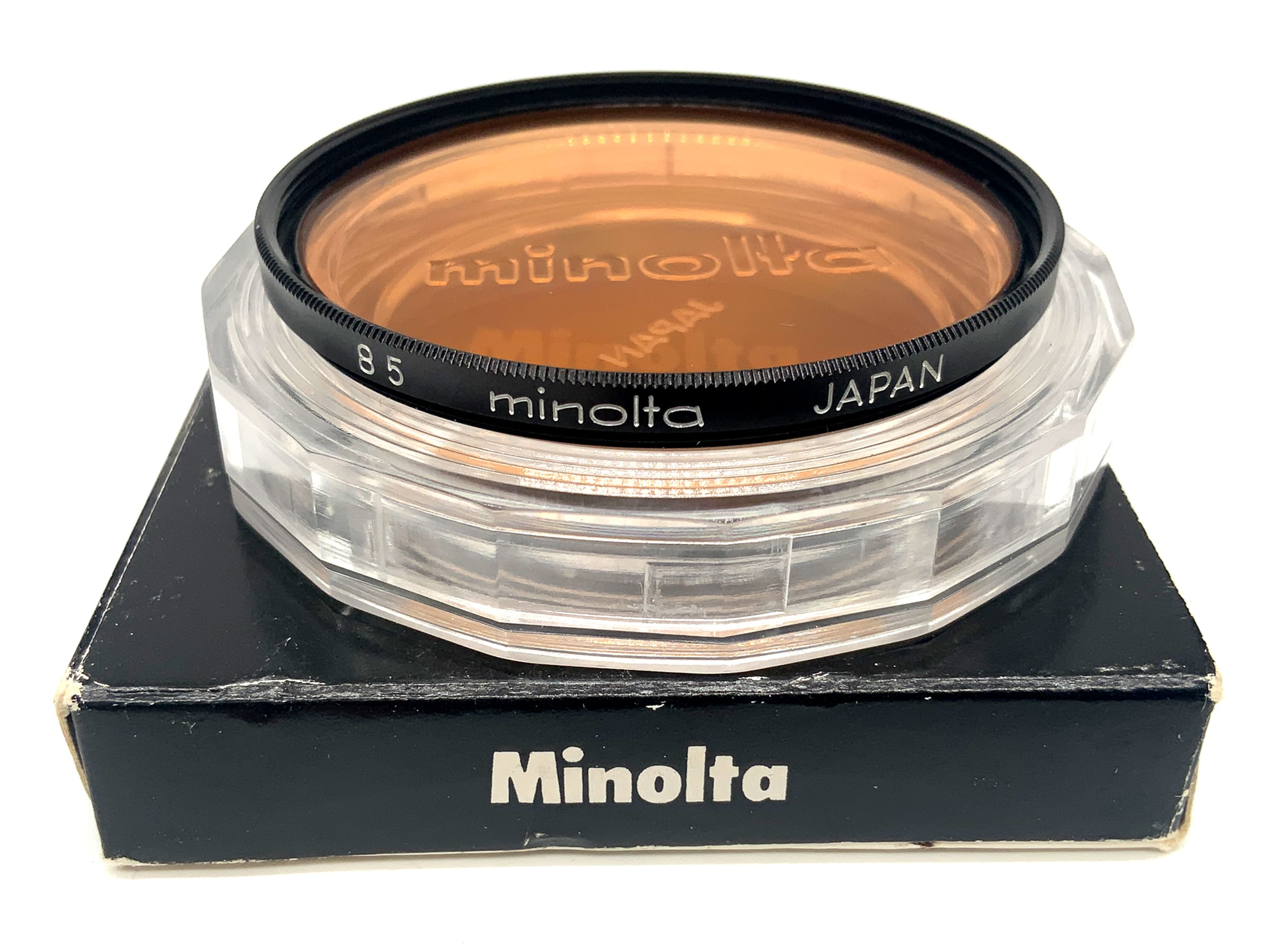 Minolta Farbfilter orange 85 in OVP Filter 55mm Kreisförmig Filtergewinde
