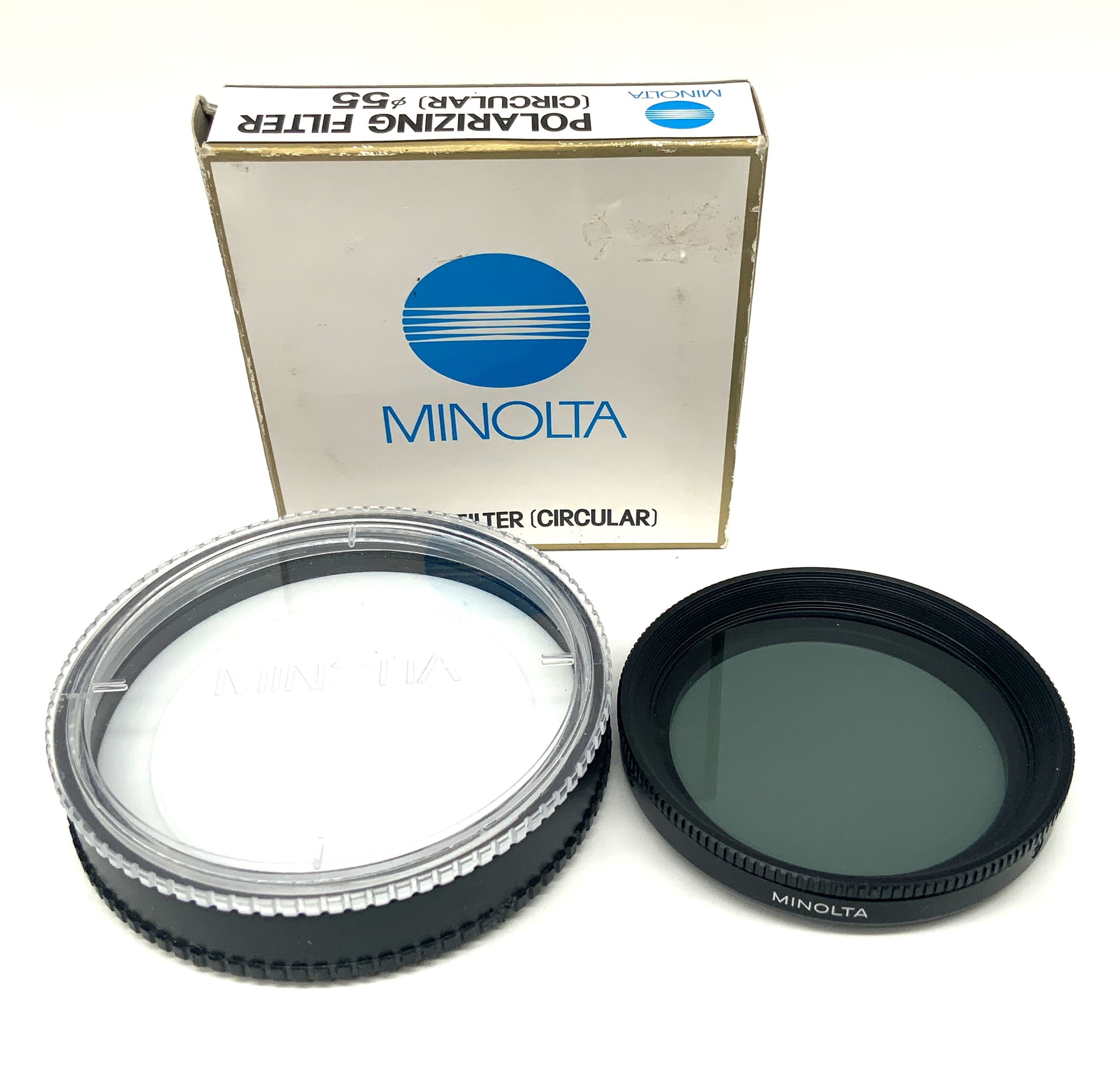 Minolta Polfilter Polarizing Filter in OVP Filter 55mm Kreisförmig Filtergewinde