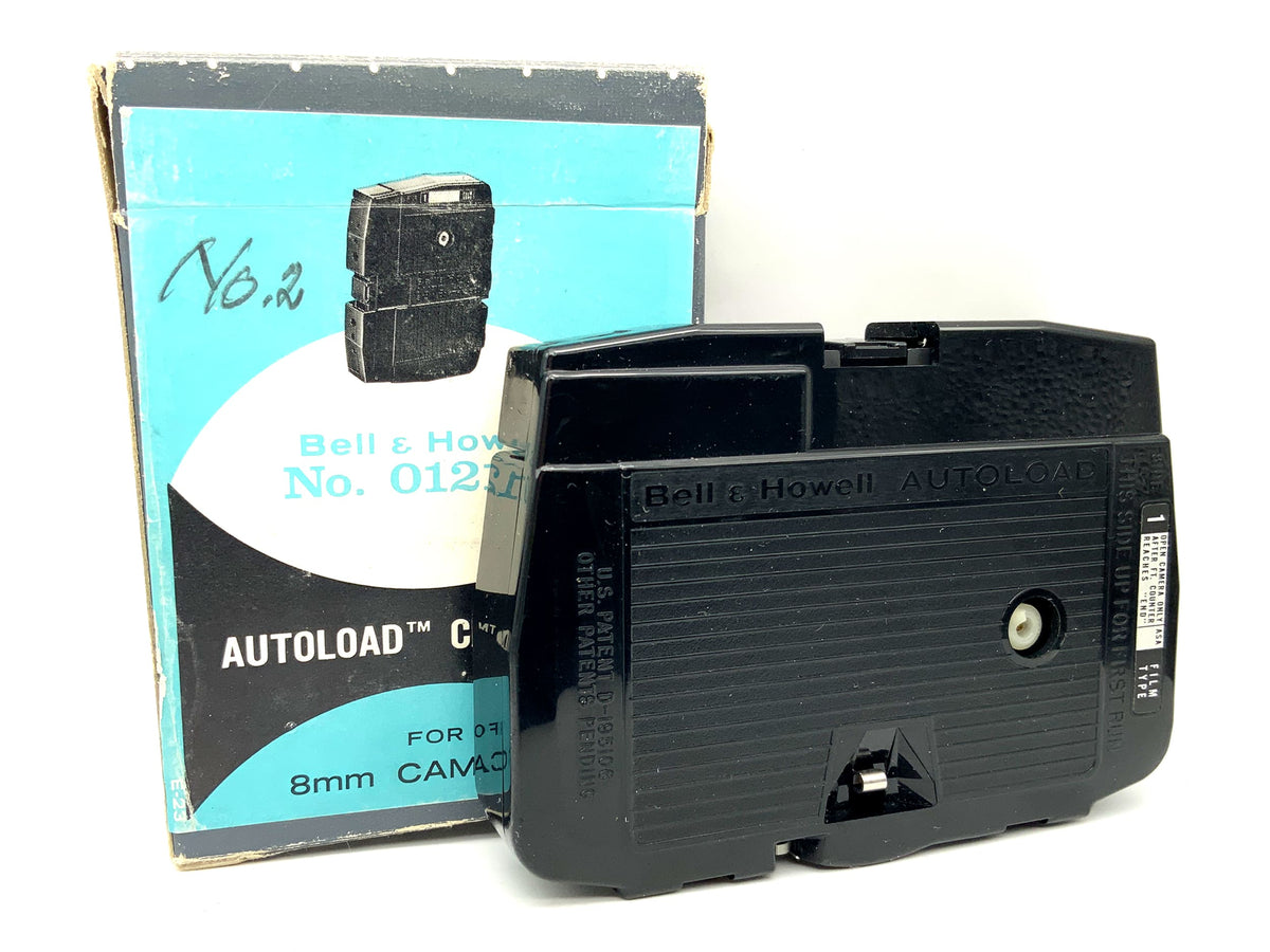 Cartouche de chargeur automatique Bell &amp; Howell n° 012100 pour appareil photo argentique 8 mm