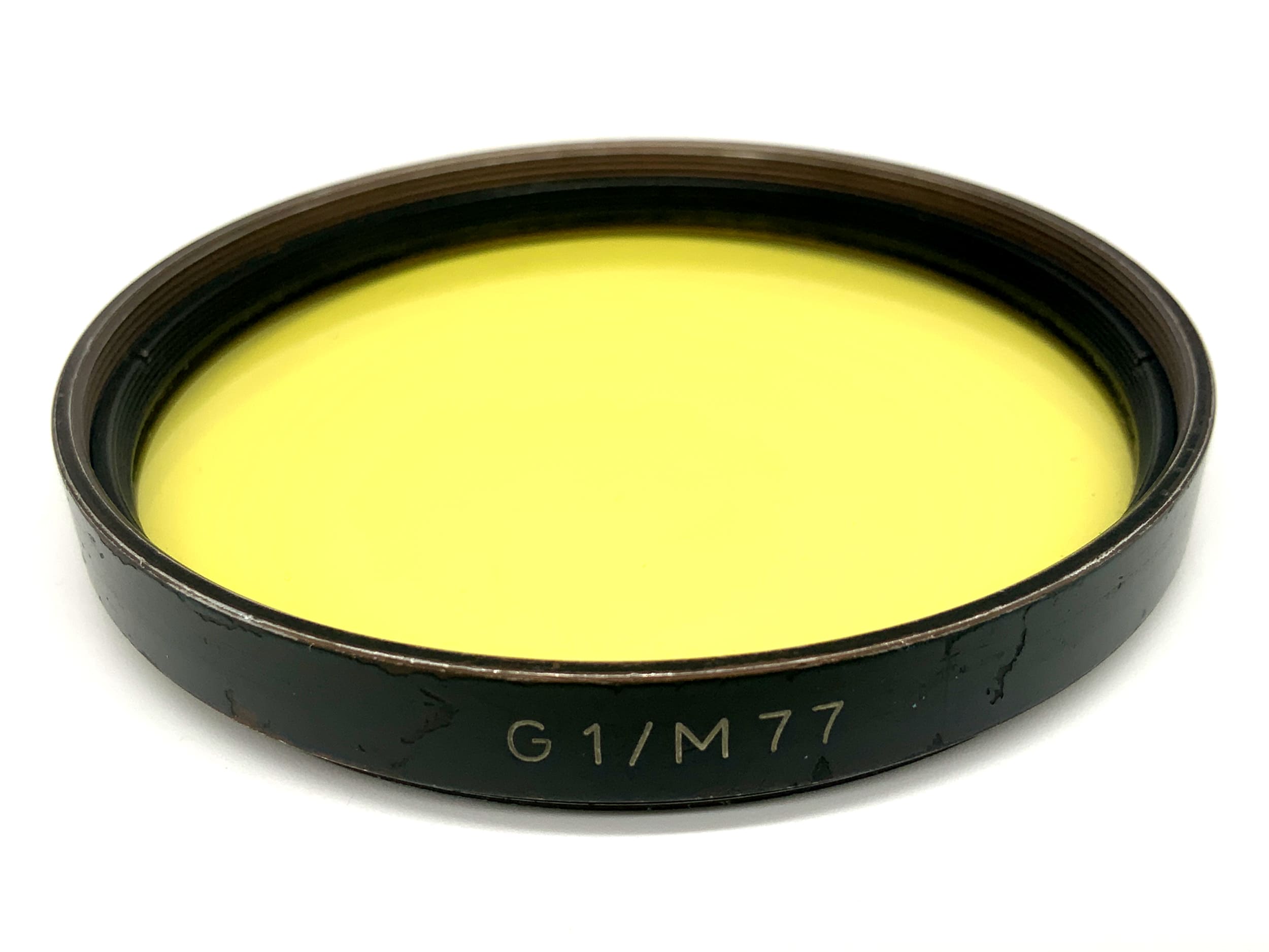 Carl Zeiss Jena Farbfilter G1 / M77 gelb yellow Filter 77mm Filtergewinde