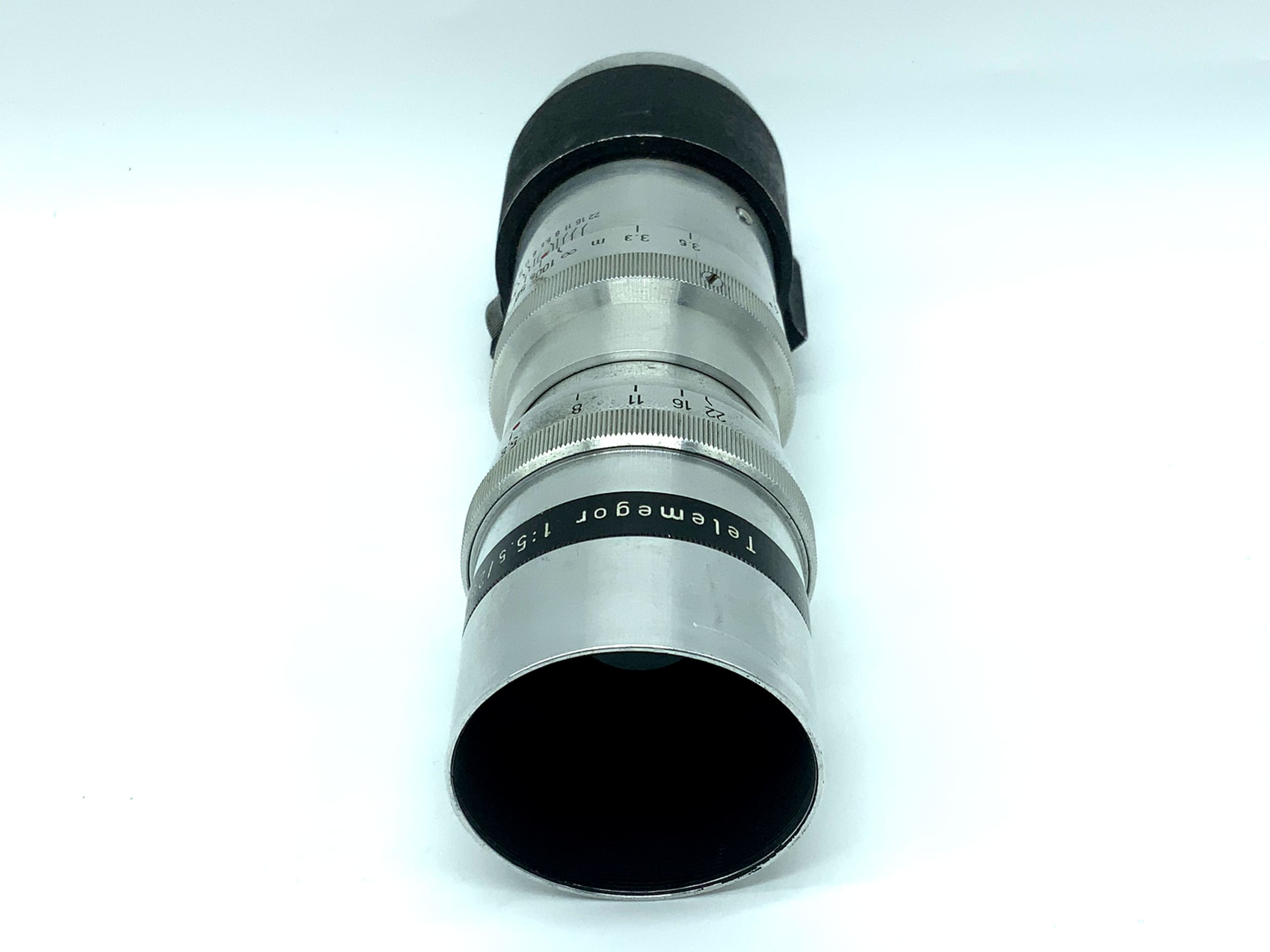 Objectif Meyer Optik Görlitz 250 mm 1:5.5, objectif Telemegor rouge V (Exa)