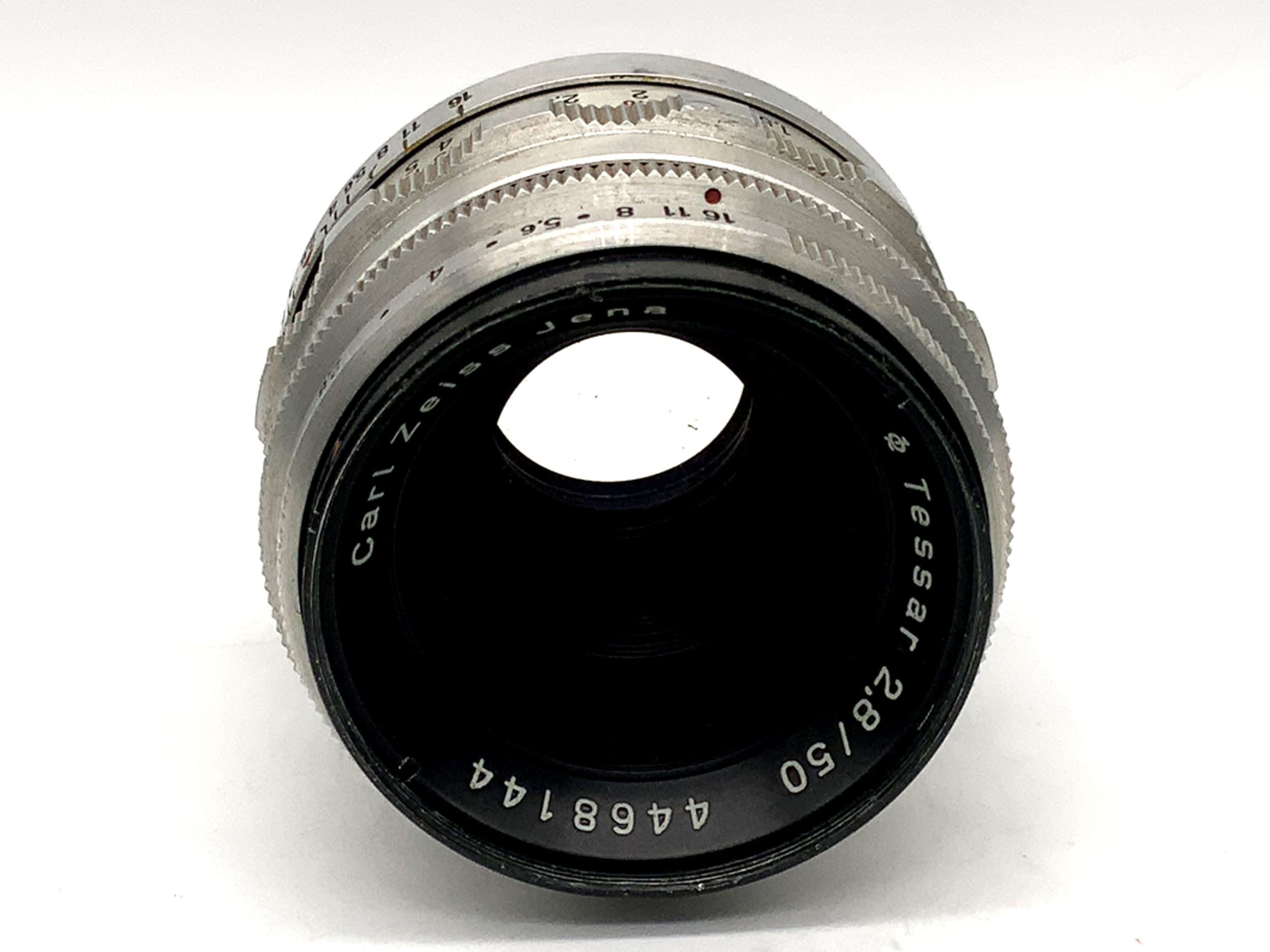 Objectif Carl Zeiss Jena 50 mm 1:2.8 Tessar 12 lames Q1 compact (M42)