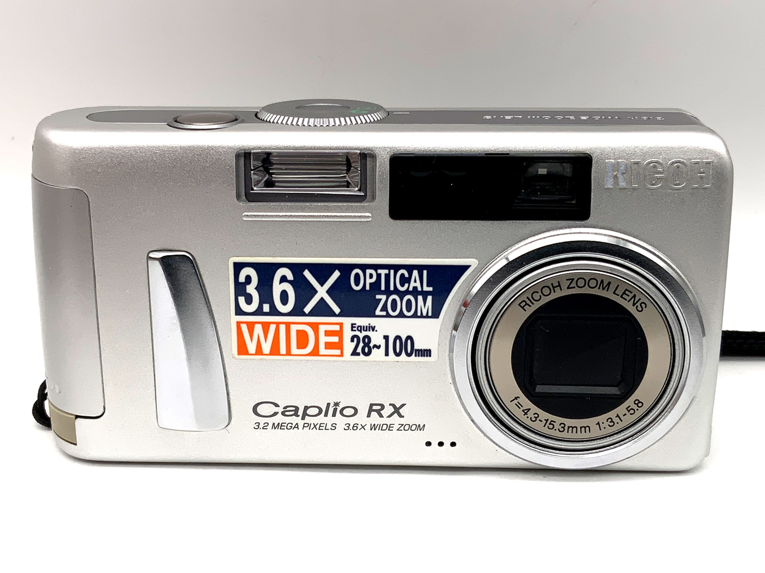 Appareil photo numérique compact Ricoh Caplio RX avec objectif zoom f=4,3-15,3 mm 1:3,1-5,8