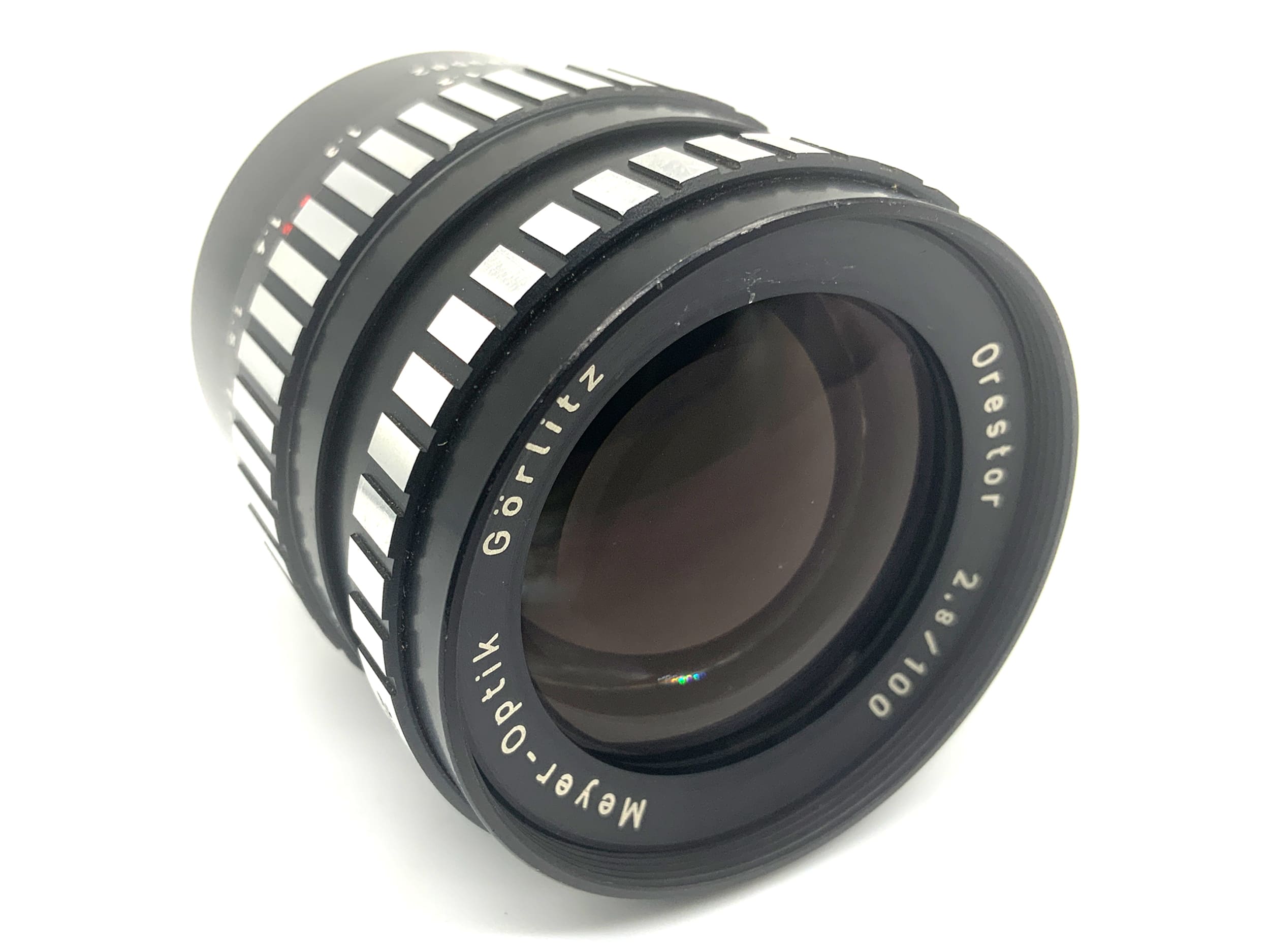 Meyer-Optik Görlitz Orestor 100mm 1:2.8 Objektiv Zebra Festbrennweite (M42)