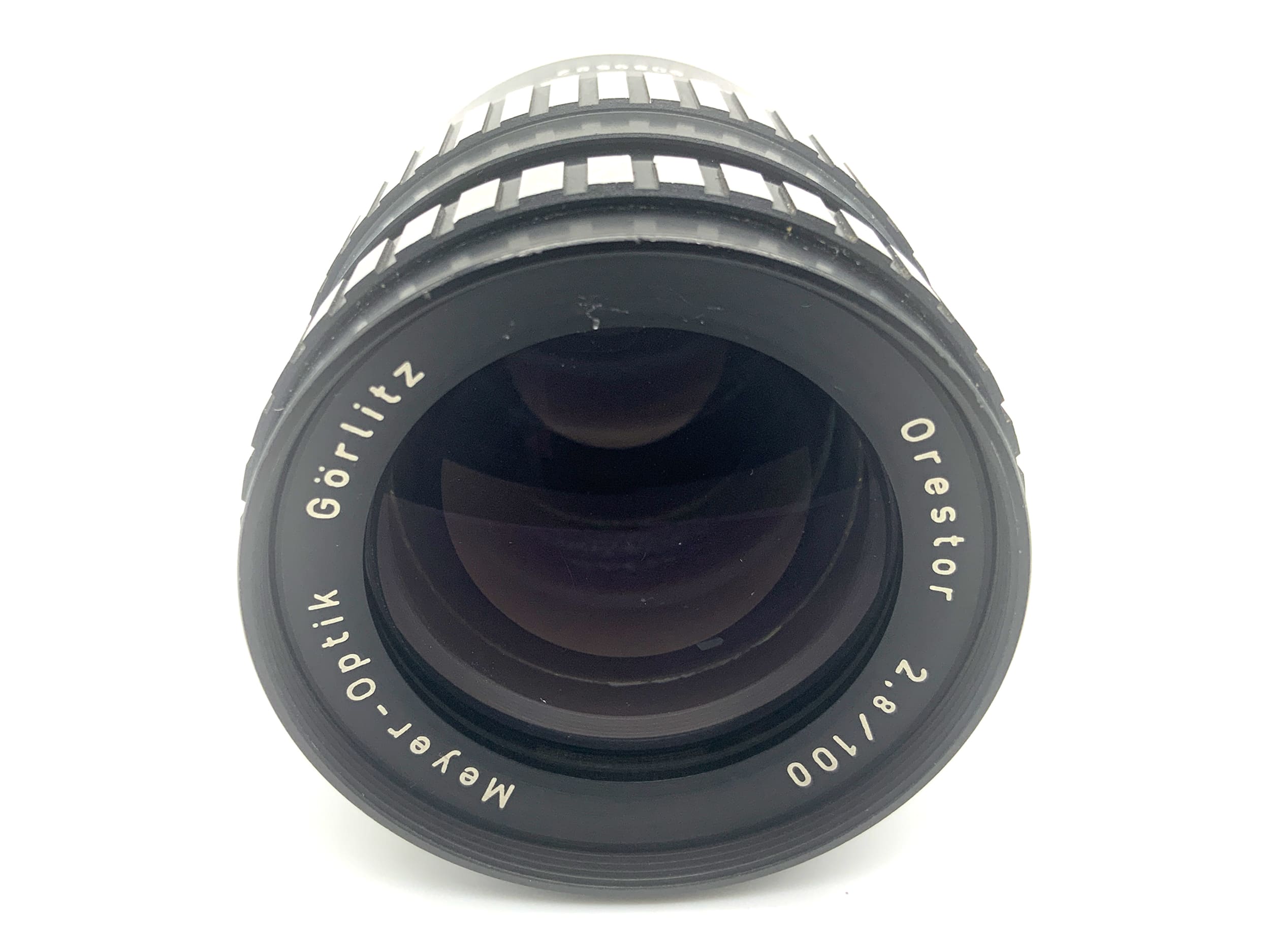 Meyer-Optik Görlitz Orestor 100mm 1:2.8 Objektiv Zebra Festbrennweite (M42)