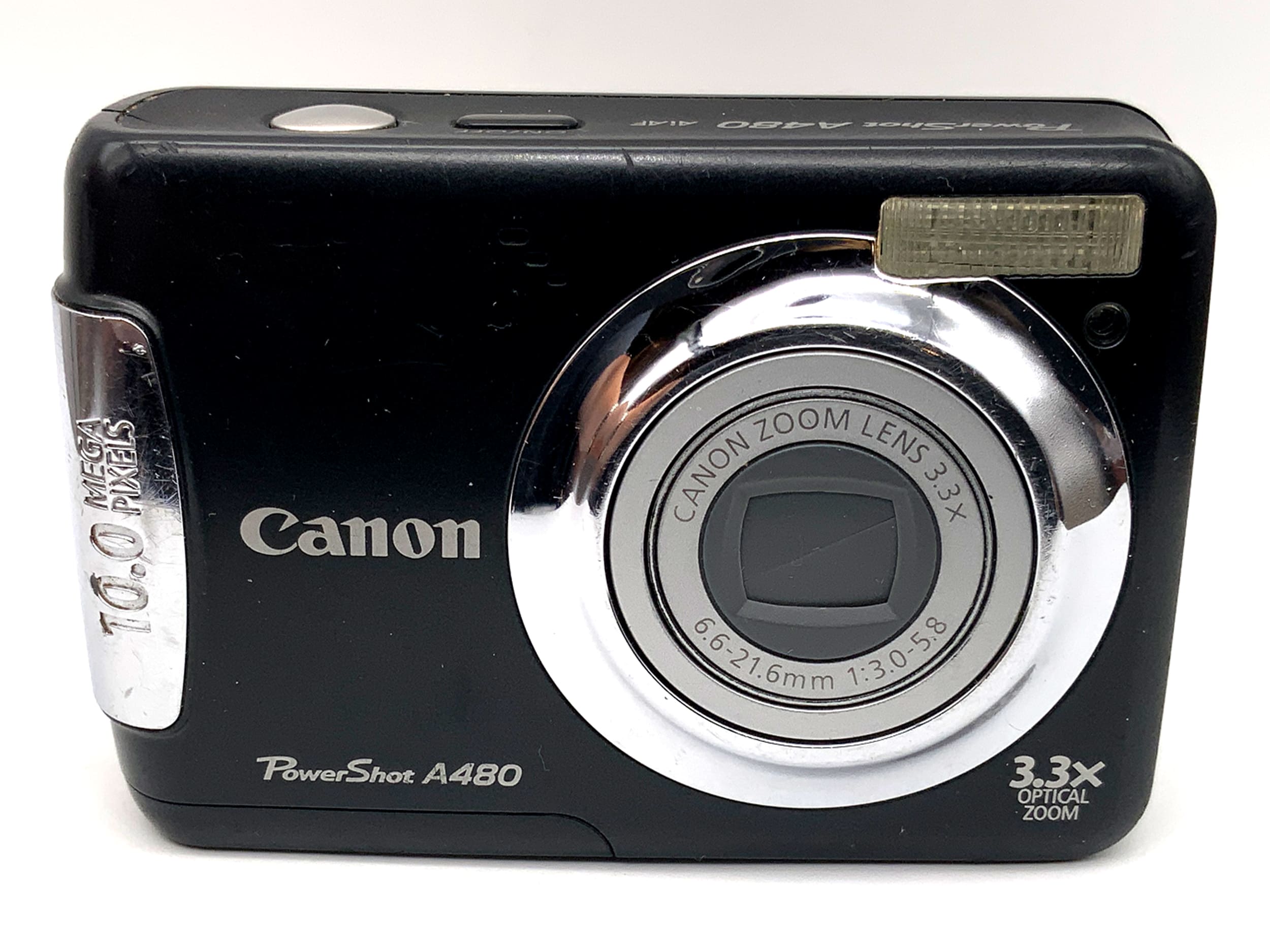 Appareil photo numérique compact Canon PowerShot A480, objectif 6,6-21,6 mm f/3,0-5,8, avec emballage d'origine