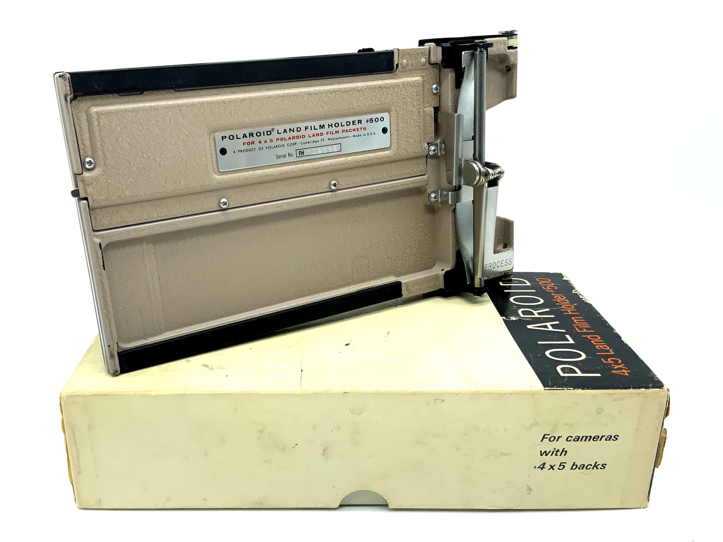 Porte-film Polaroid Land, chargeur 500, cassette de film plan 4x5", cassette de film instantané