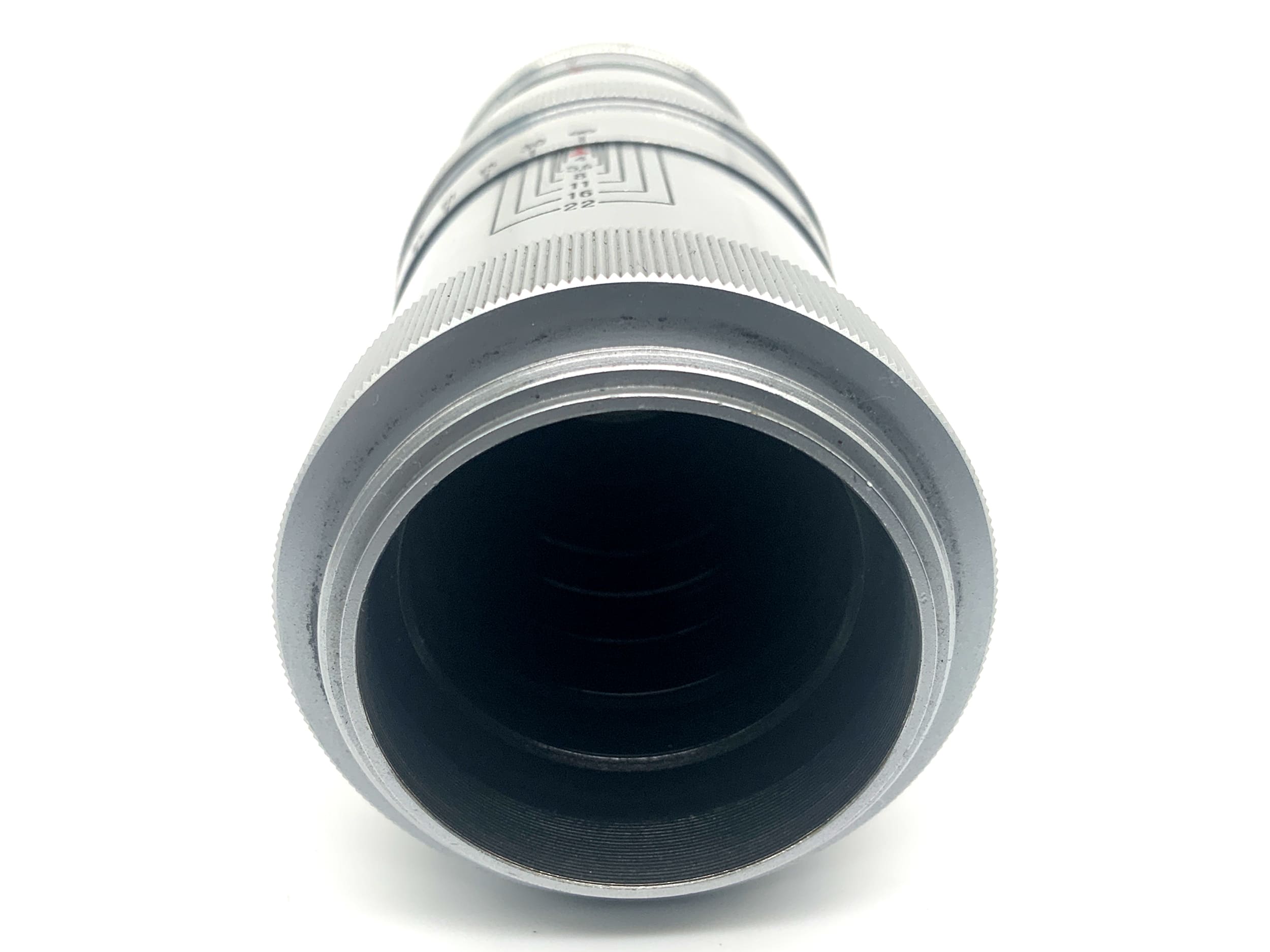 Carl Zeiss Jena Triotar red T 13,5cm 1:4 Objektiv Festbrennweite (M42)