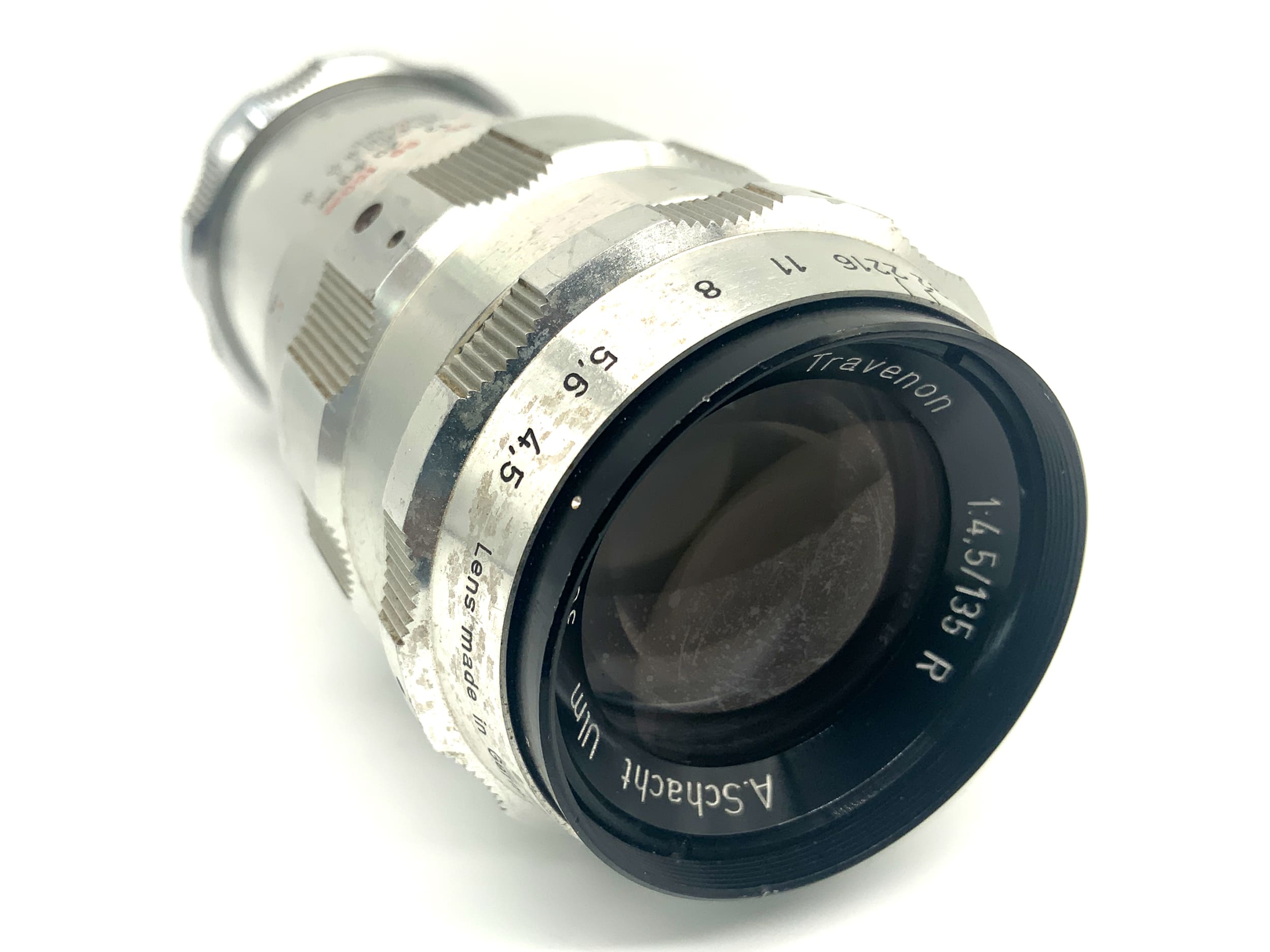 A. Schacht Ulm Travegon R 135mm 1:4.5 Objektiv Festbrennweite (M42) Nebel!