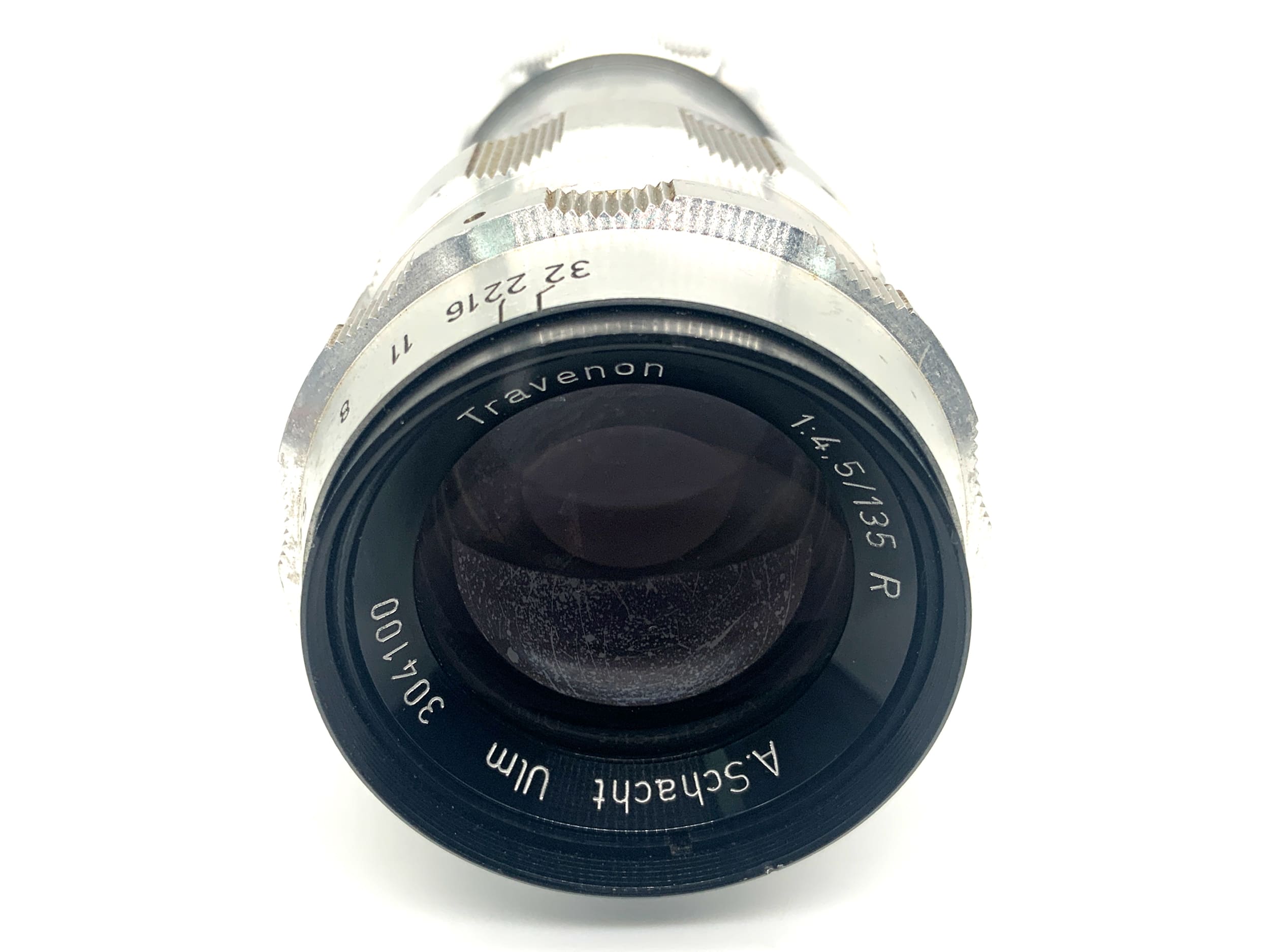 A. Schacht Ulm Travegon R 135mm 1:4.5 Objektiv Festbrennweite (M42) Nebel!