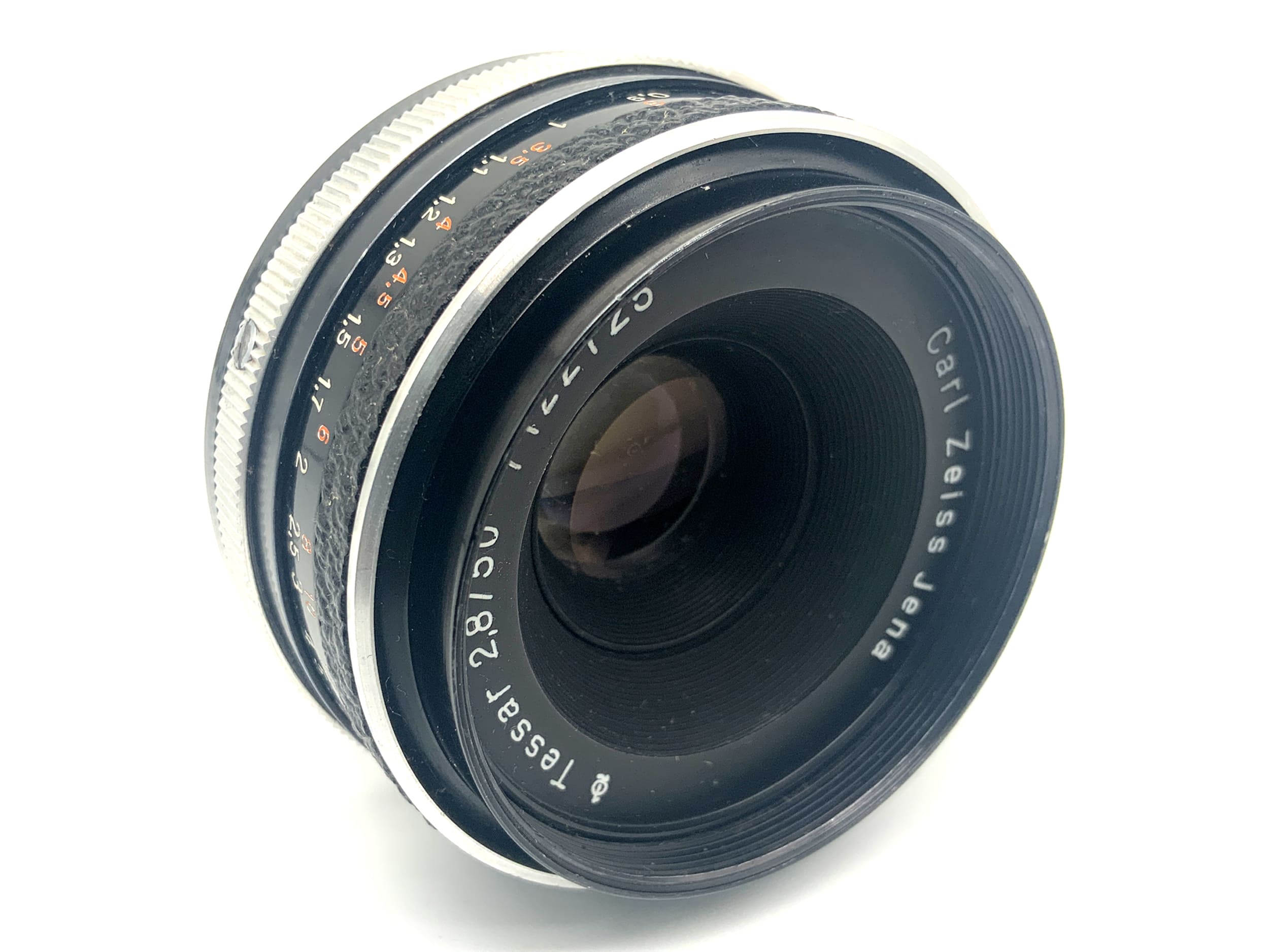 Carl Zeiss Jena Q1 Tessar 50mm 1:2.8 Objektiv Festbrennweite (EXA) Text lesen!
