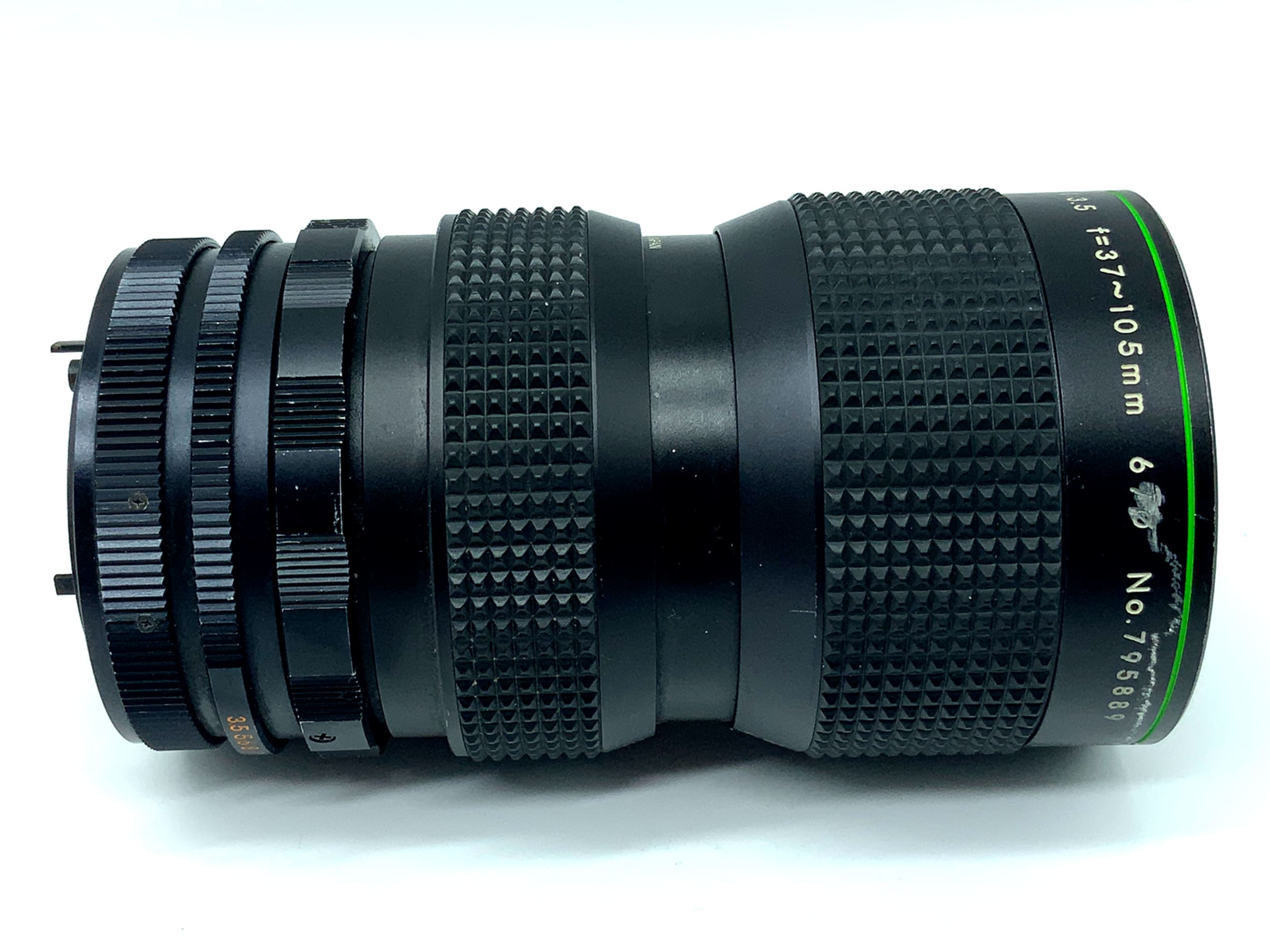 Objectif Hanimex 37-105mm 1:3.5 à zoom automatique MC (Canon FD)