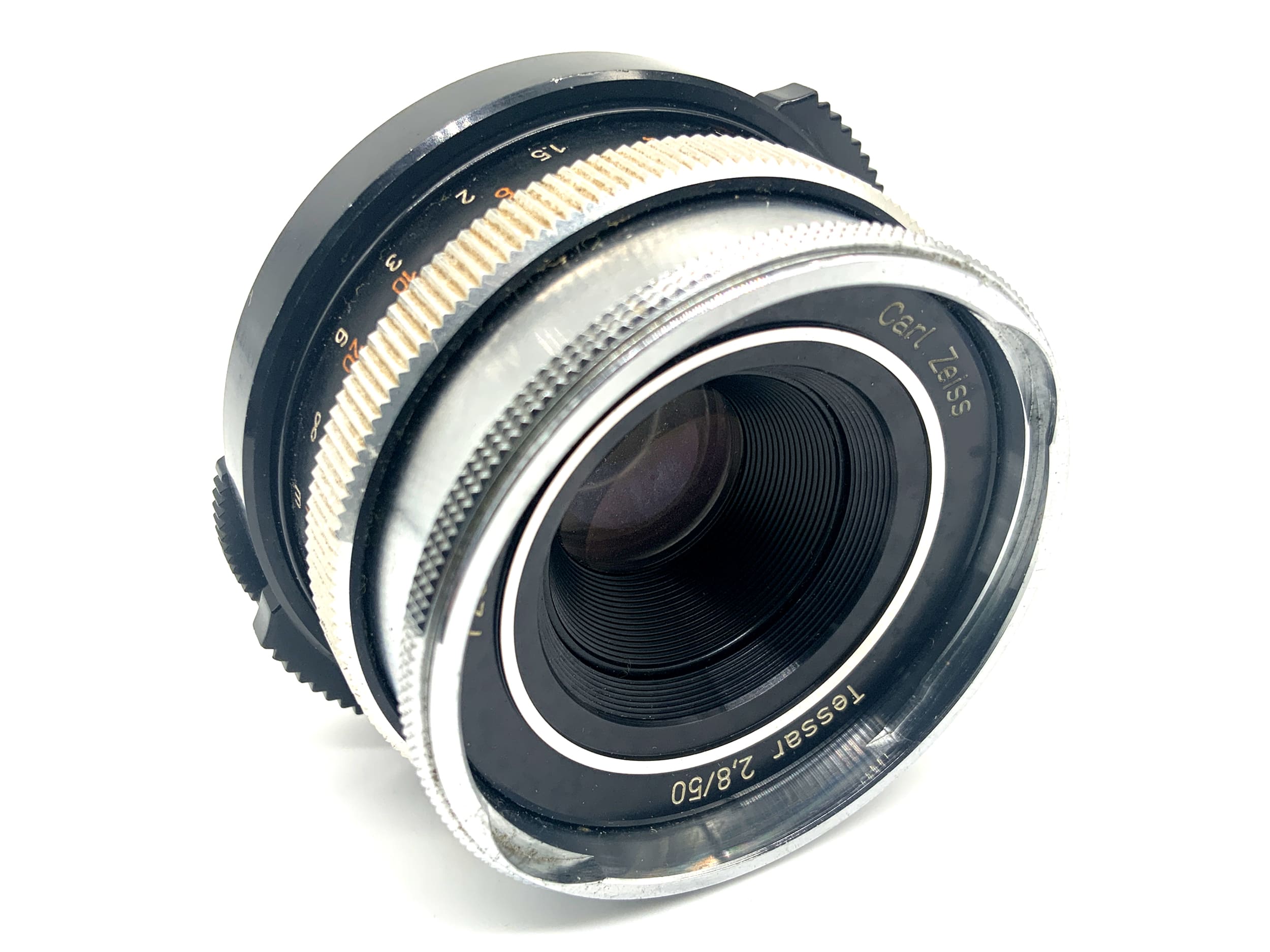 Carl Zeiss Tessar 50mm 1:2.8 Objektiv Festbrennweite (M42) Pilz!