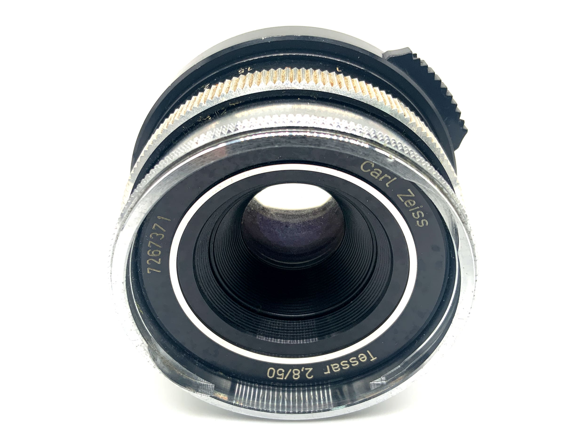 Carl Zeiss Tessar 50mm 1:2.8 Objektiv Festbrennweite (M42) Pilz!